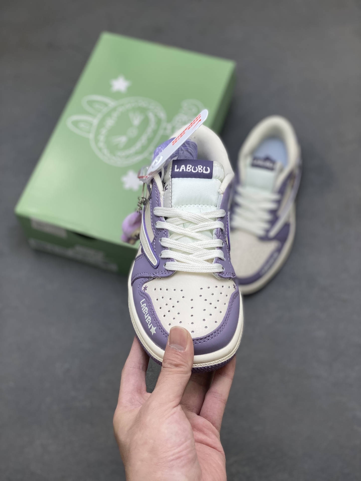 Air Jordan 1 Low Labubu Sneakers Purple White Luxury Casual Shoes 2 i1756745341053 6916 0 1