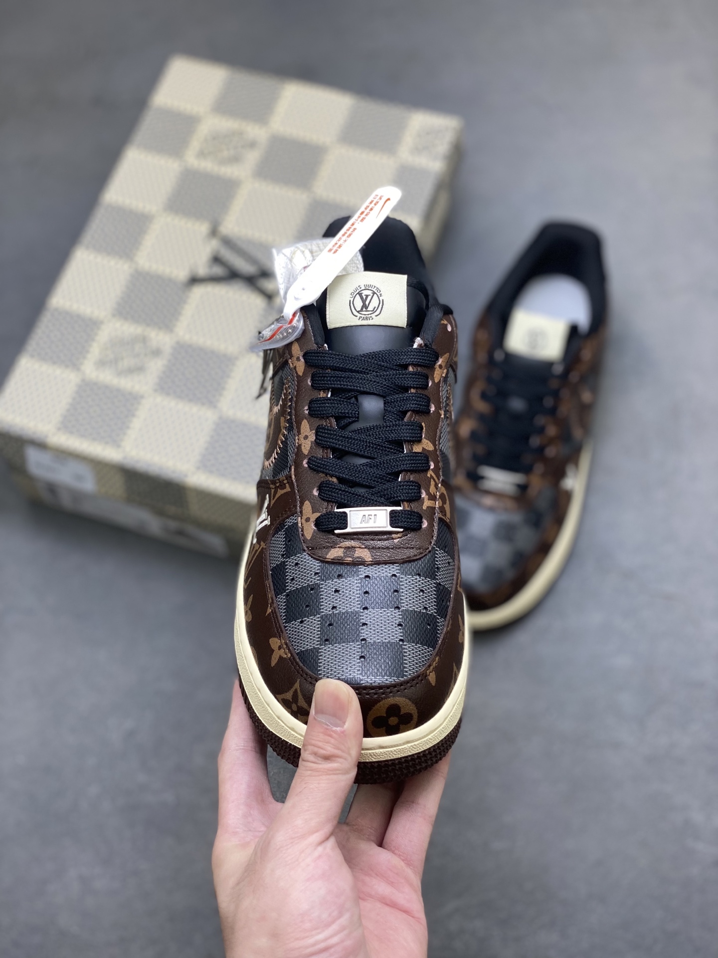 Nike x Louis Vuitton Air Force 1 Low Custom Sneakers - Limited Edition 3 i1756828880852 3819 0 1