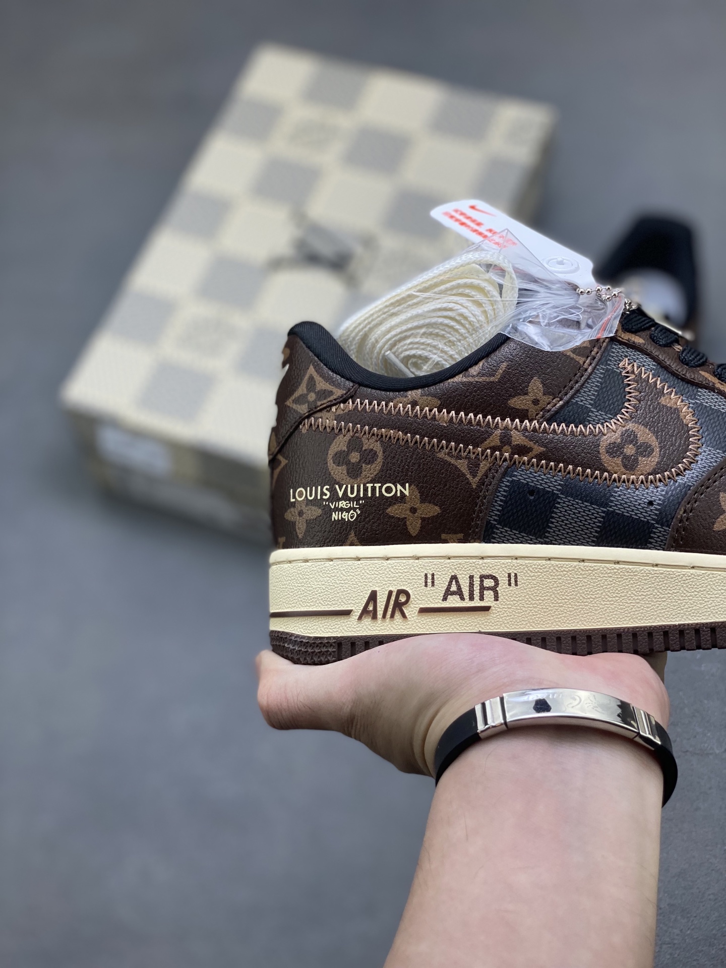 Nike x Louis Vuitton Air Force 1 Low Custom Sneakers - Limited Edition 6 i1756828881490 4655 0 4