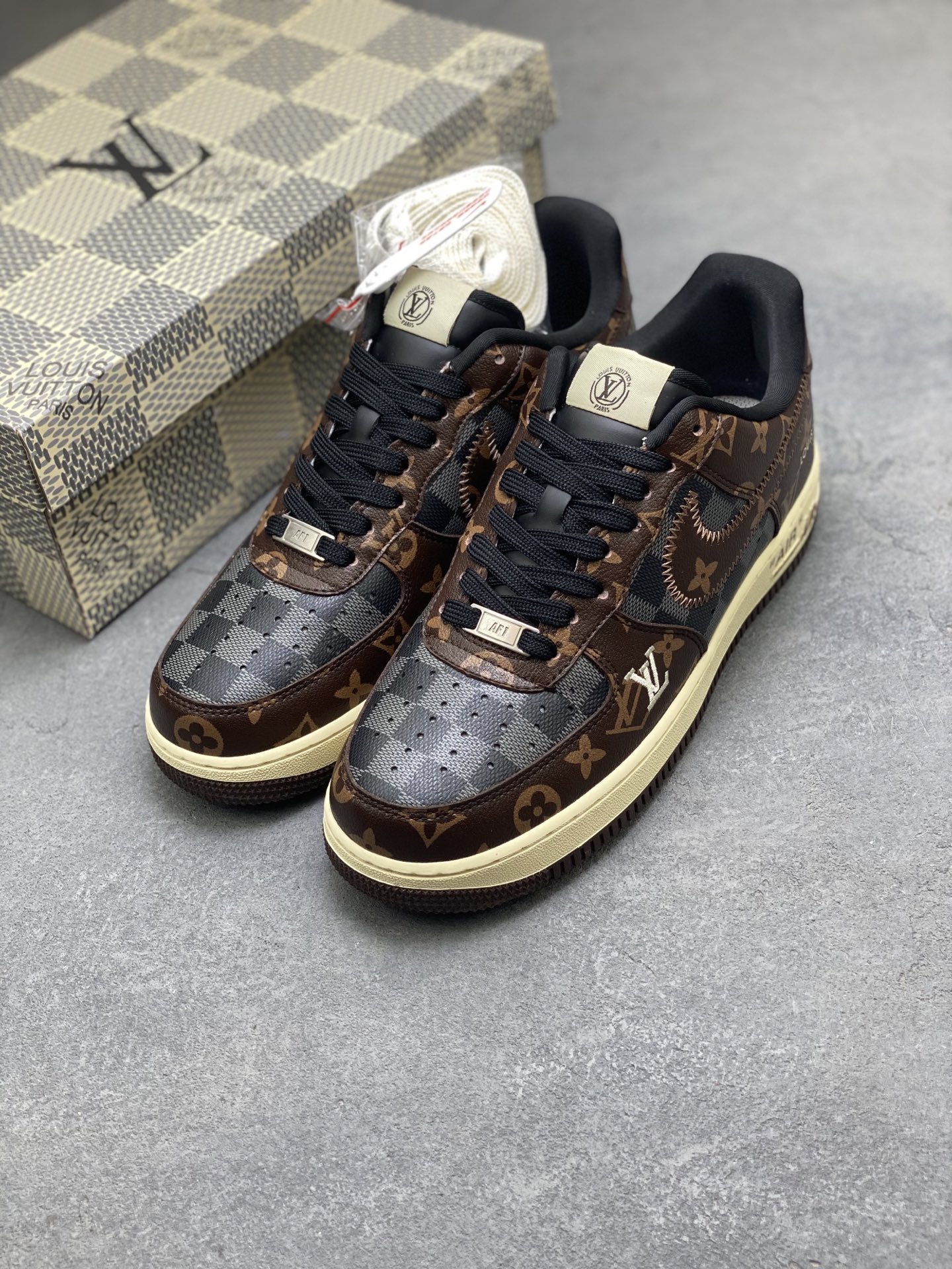 Nike x Louis Vuitton Air Force 1 Low Custom Sneakers - Limited Edition 9 i1756828882475 2997 0 7