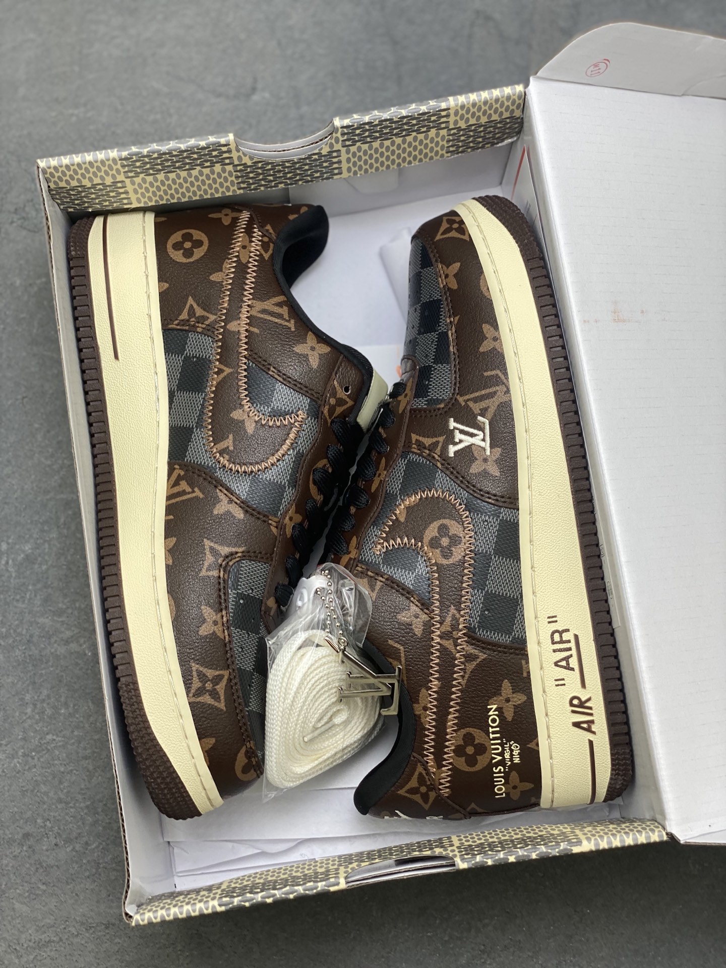 Nike x Louis Vuitton Air Force 1 Low Custom Sneakers - Limited Edition 10 i1756828883271 9483 0 8