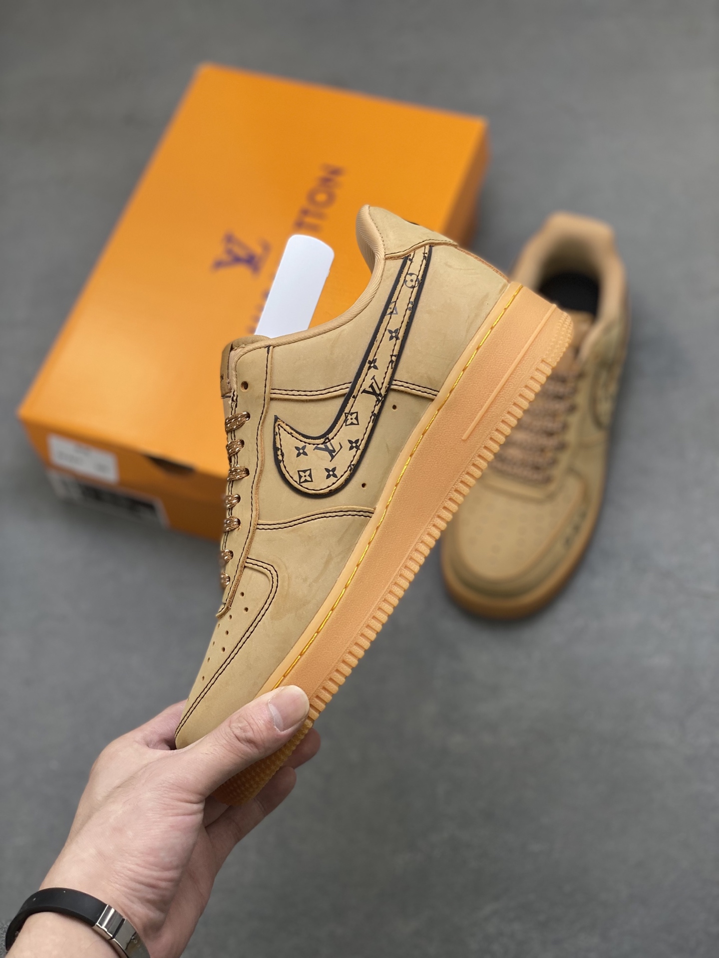 Nike Air Force 1 '07 Low Louis Vuitton Custom Casual Sneakers - Limited Edition 4 i1756828981668 6079 0 2