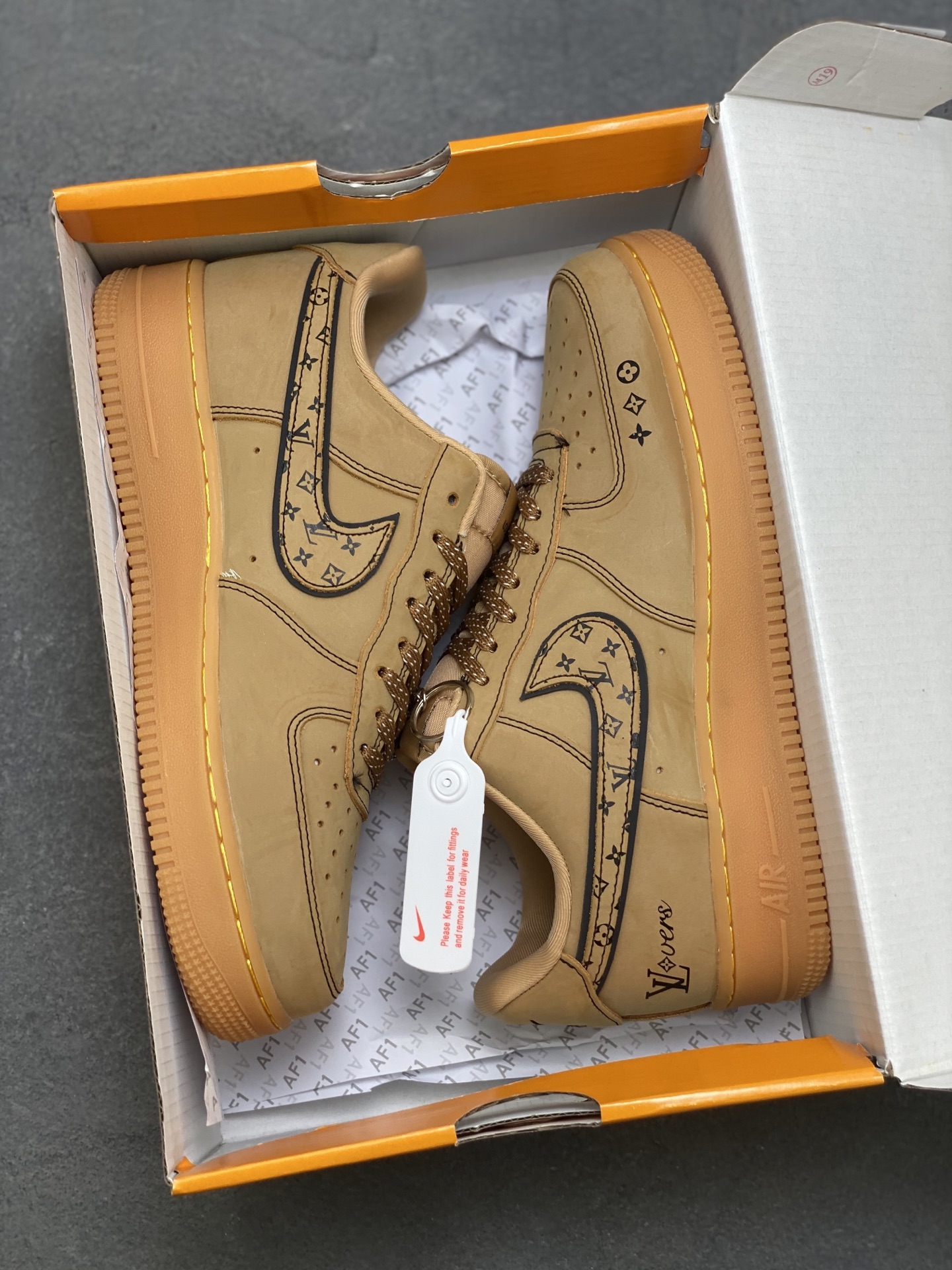 Nike Air Force 1 '07 Low Louis Vuitton Custom Casual Sneakers - Limited Edition 10 i1756828984570 8174 0 8