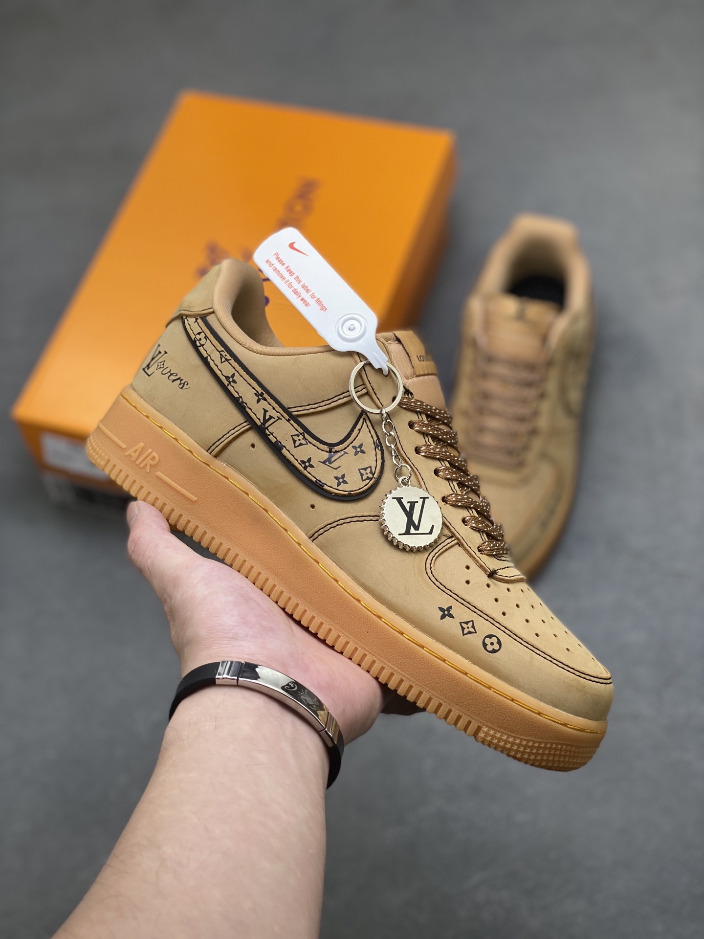 Nike Air Force 1 '07 Low Louis Vuitton Custom Casual Sneakers - Limited Edition 2 i1756828984642 9788 0 0