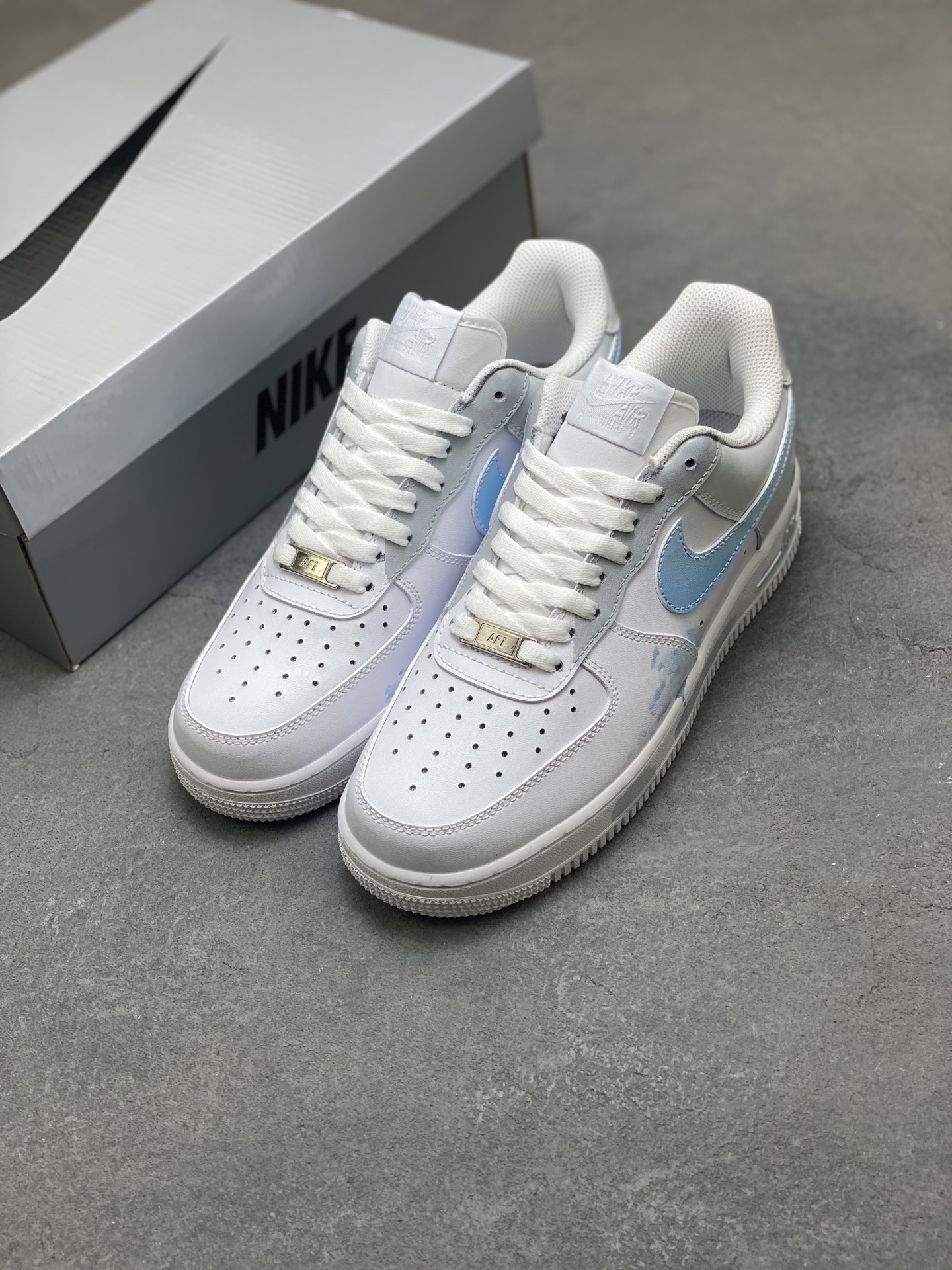 Nike Air Force 1 '07 Low White/Blue Casual Shoes CW2288-111 9 i1757009050665 7354 0 7