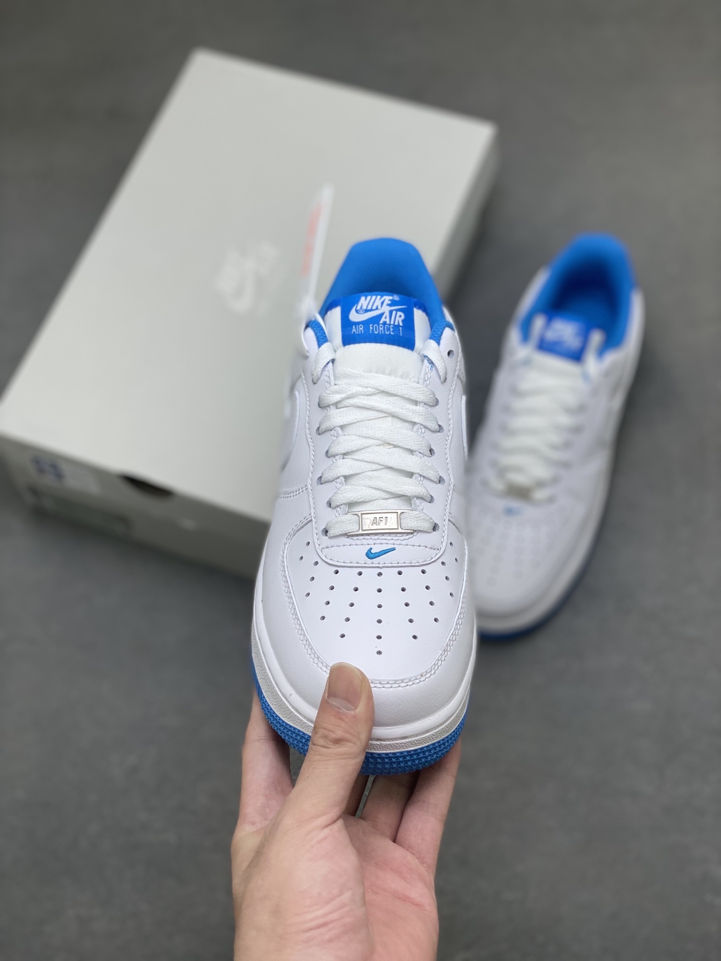 Nike Air Force 1 '07 Low White/Blue Casual Sneakers - Limited Edition 3 i1757089488830 8740 0 1