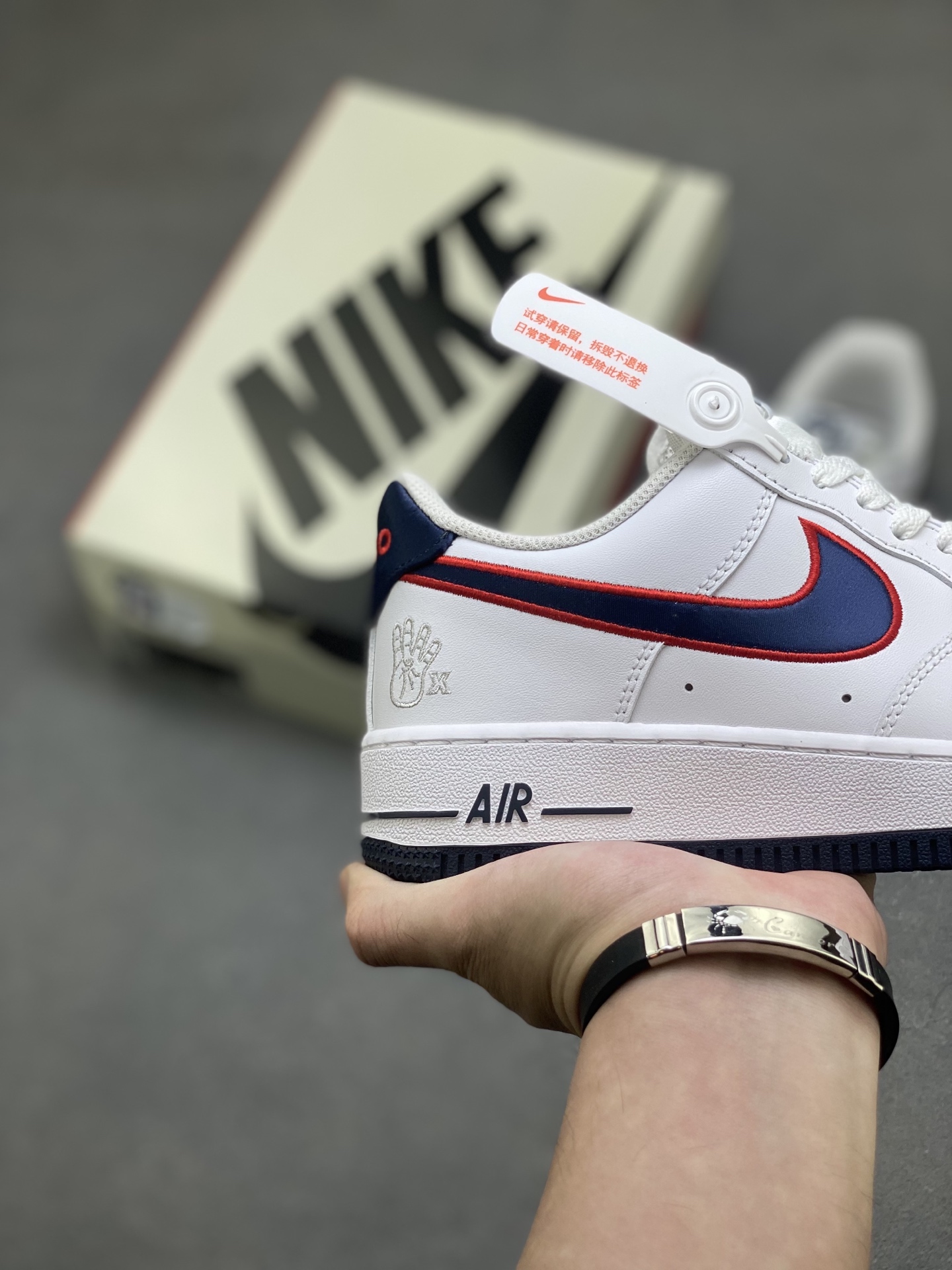 Nike Air Force 1 '07 Low White Navy Red Stitching Limited Edition Sneakers 6 i1757089571012 2521 0 4