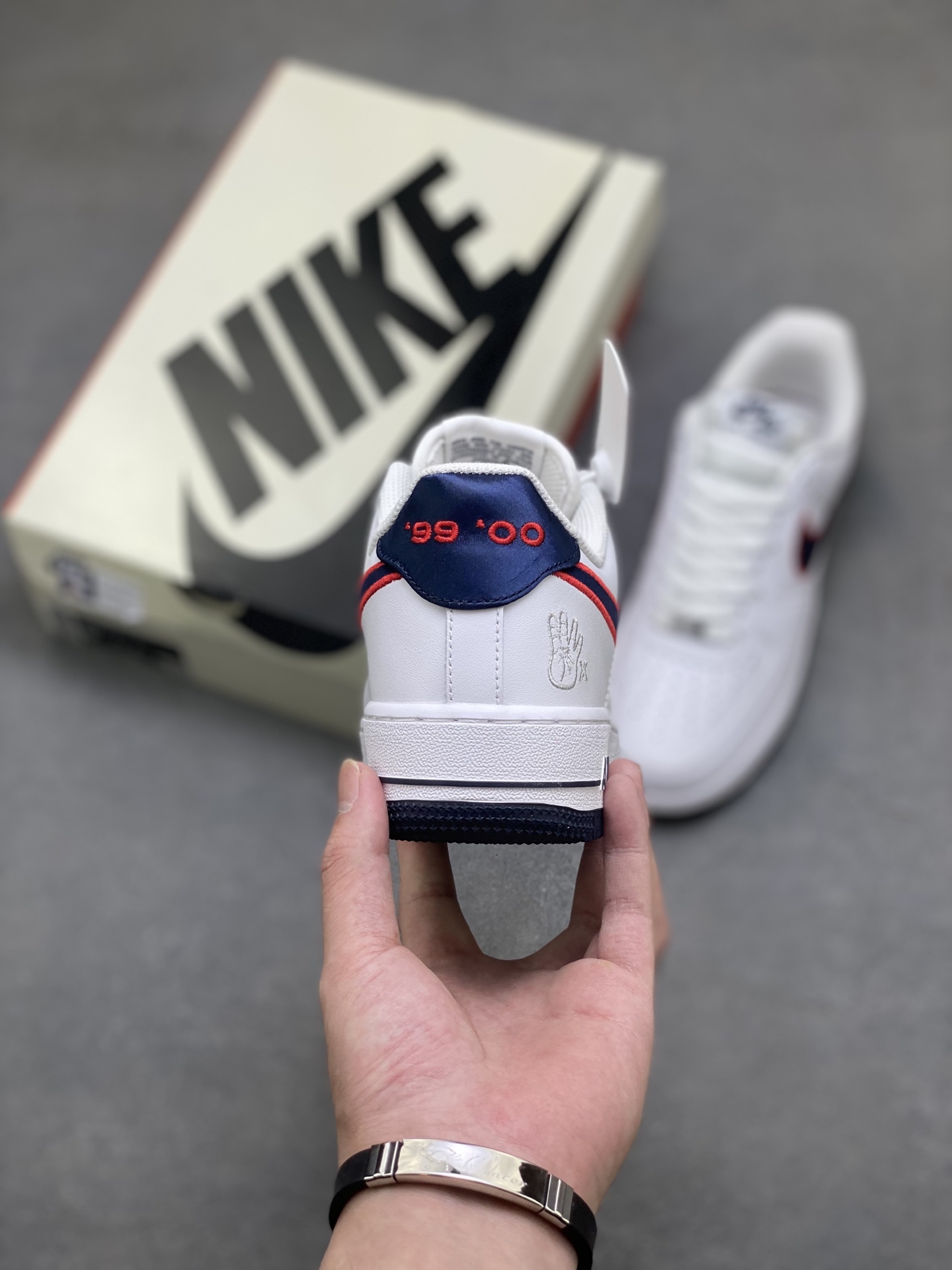 Nike Air Force 1 '07 Low White Navy Red Stitching Limited Edition Sneakers 5 i1757089572033 9985 0 3
