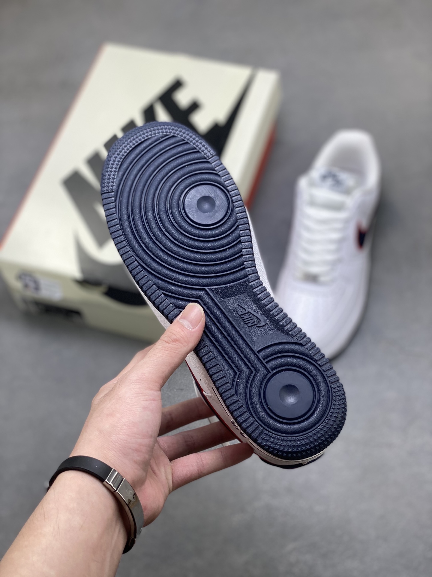 Nike Air Force 1 '07 Low White Navy Red Stitching Limited Edition Sneakers 7 i1757089583748 9379 0 5