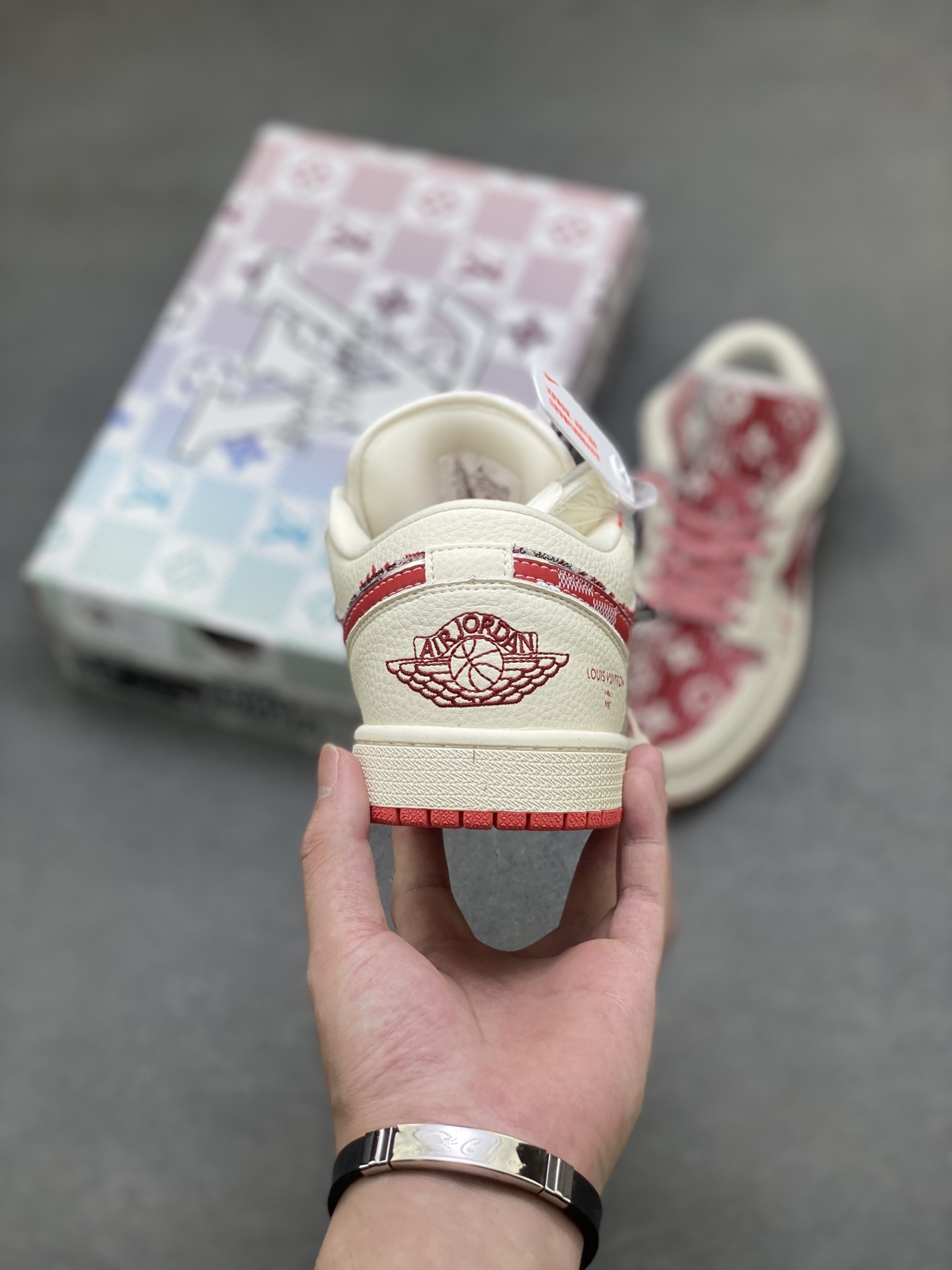 Louis Vuitton x Air Jordan 1 Low Custom Sneakers Designer Collaboration 5 i1757090515753 3848 0 3