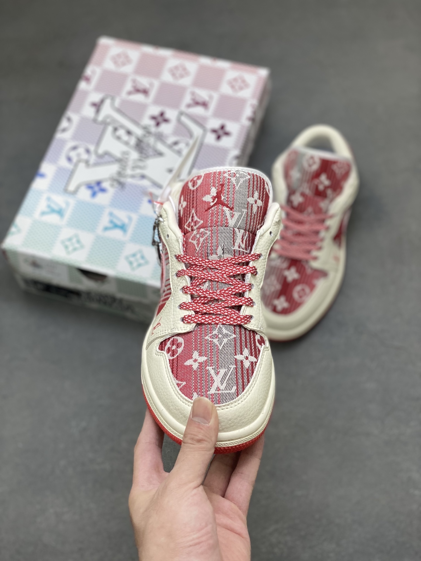 Louis Vuitton x Air Jordan 1 Low Custom Sneakers Designer Collaboration 3 i1757090519741 3727 0 1