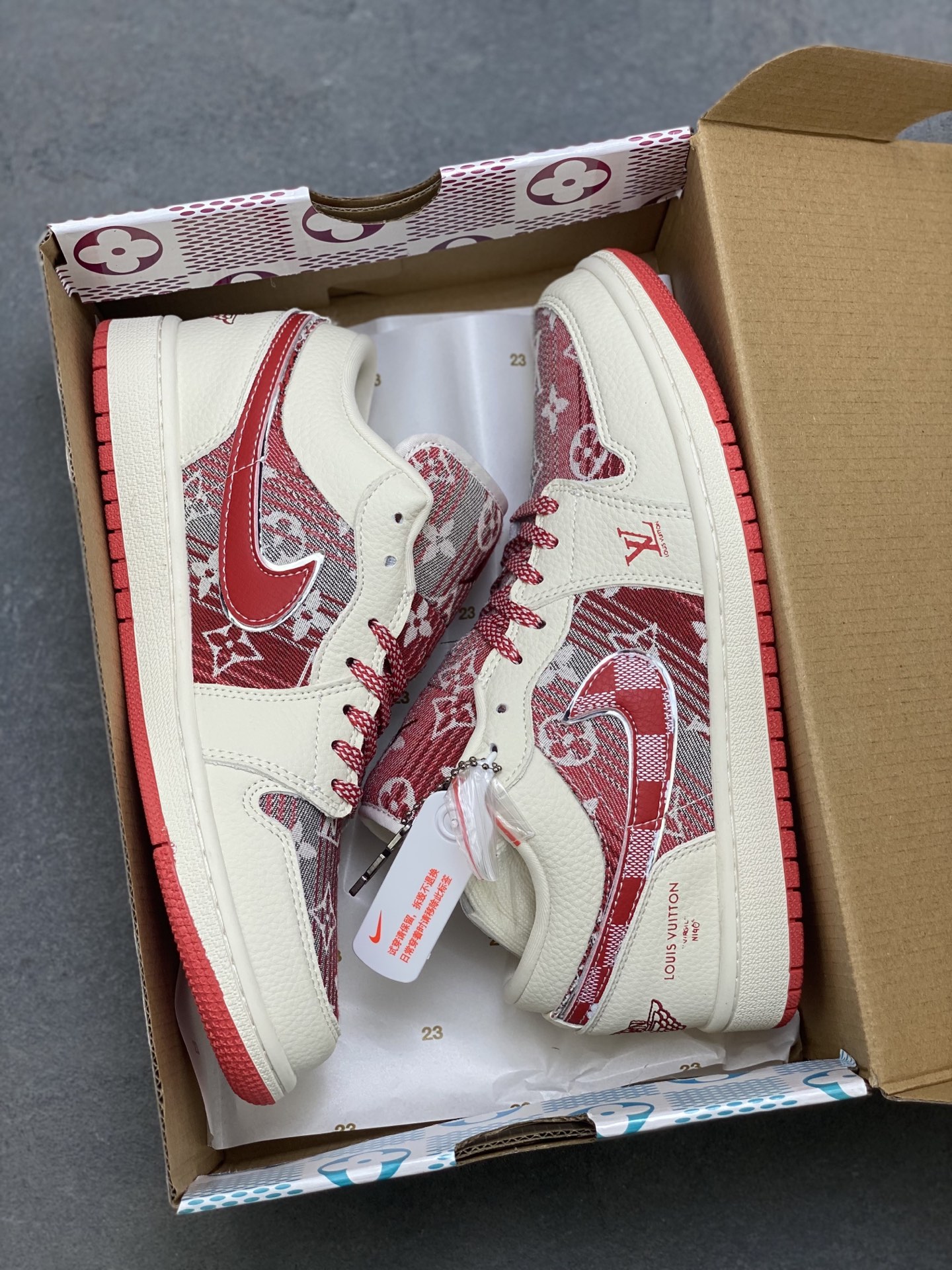 Louis Vuitton x Air Jordan 1 Low Custom Sneakers Designer Collaboration 10 i1757090523083 576 0 8