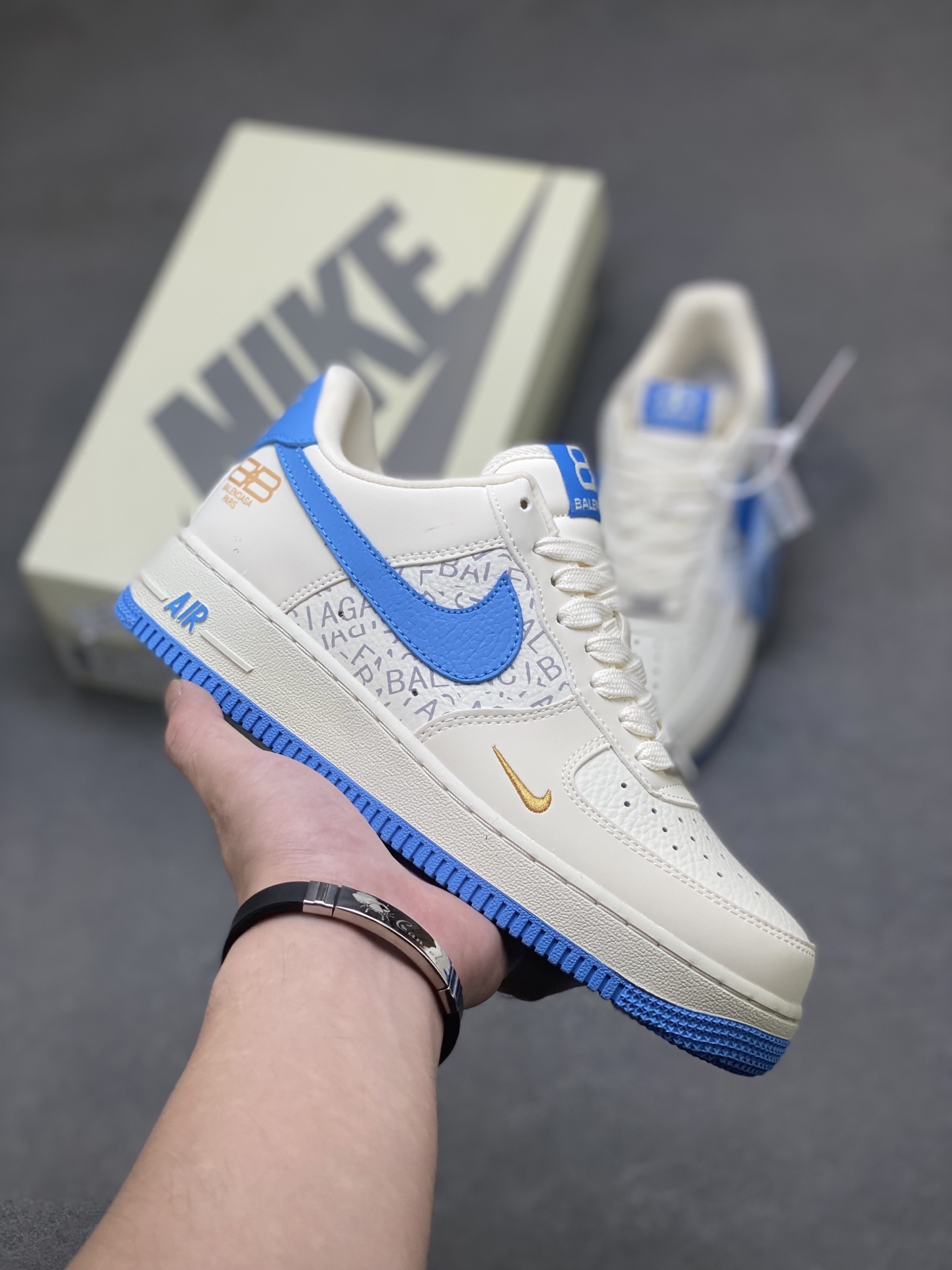 Nike Air Force 1 '07 Low White Blue Stitching Casual Sneakers 2 i1757779308643 7585 0 0