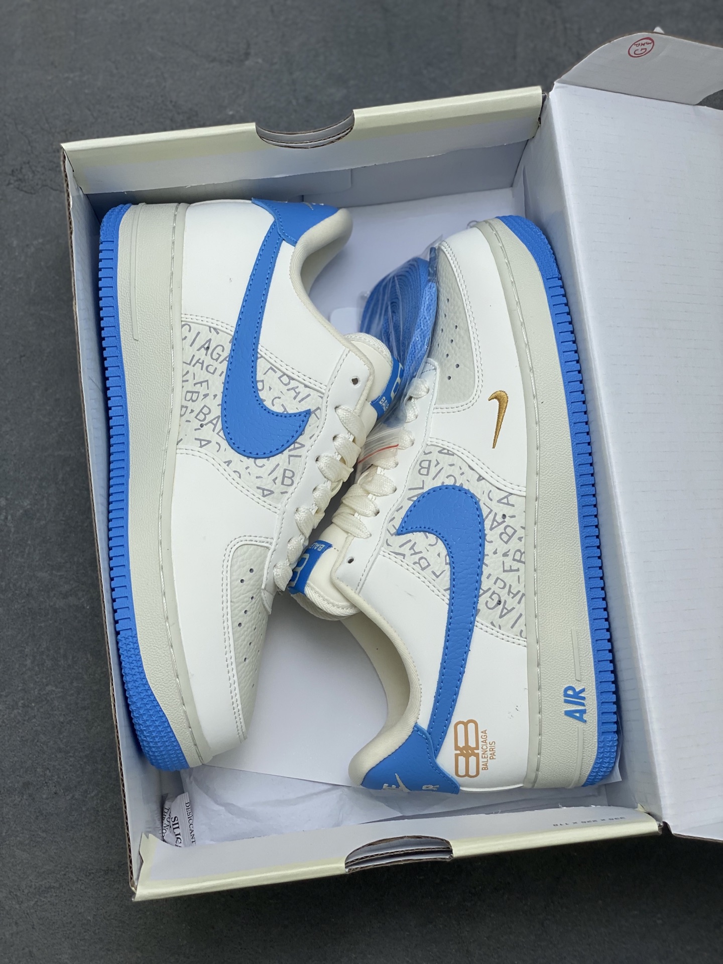 Nike Air Force 1 '07 Low White Blue Stitching Casual Sneakers 10 i1757779310864 5430 0 8