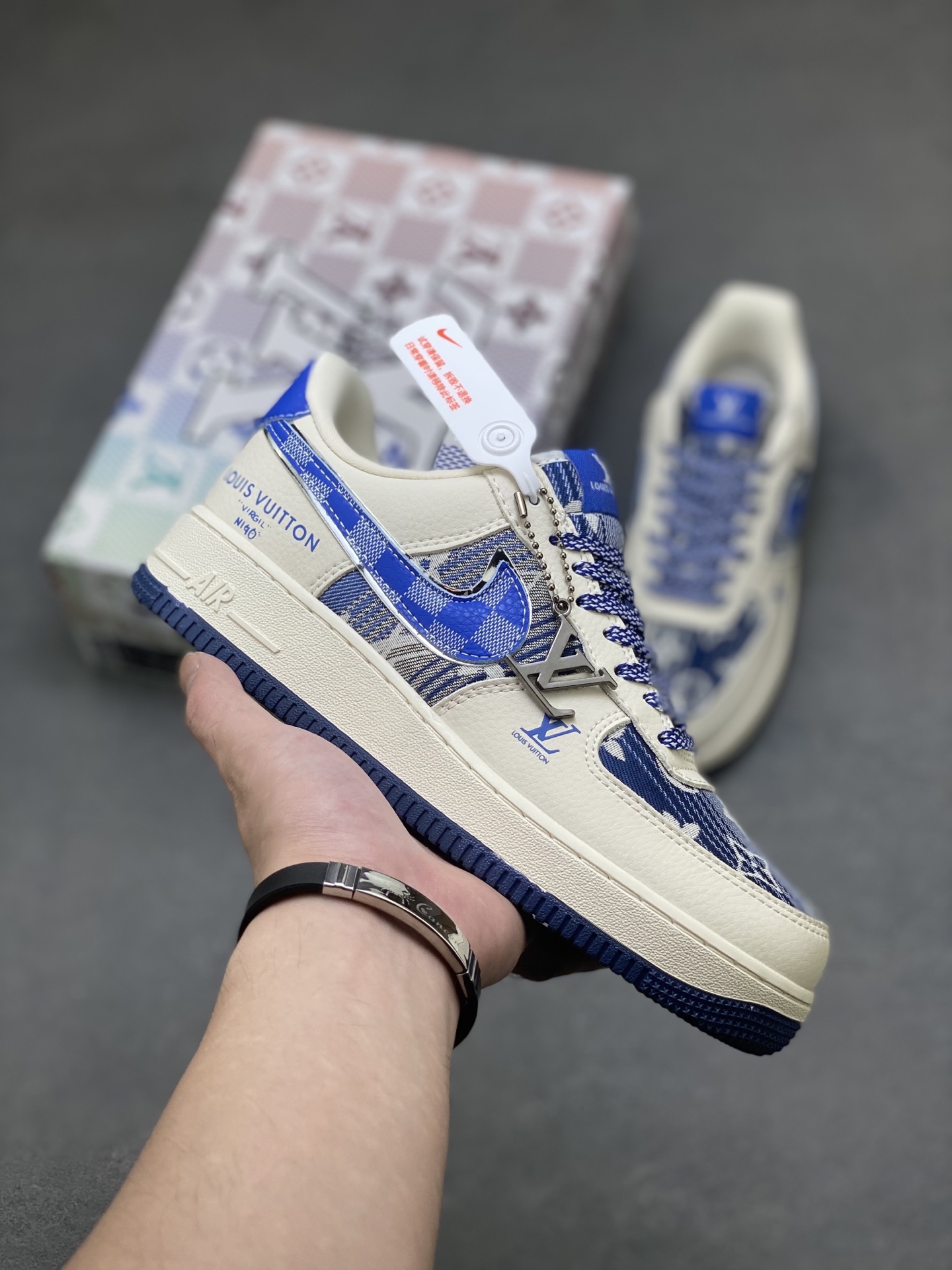 Nike Air Force 1 '07 Low Louis Vuitton Custom Sneakers - Limited Edition 2 i1757779399605 2109 0 0