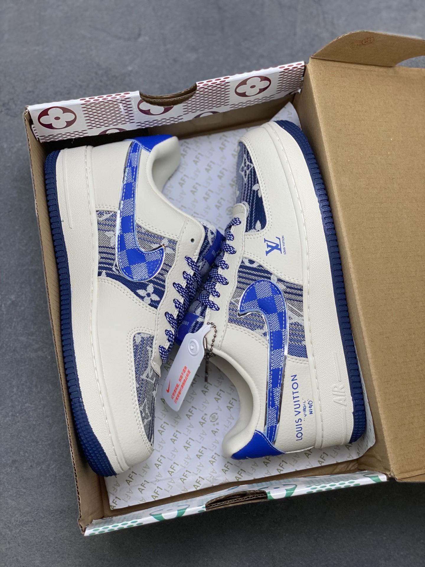Nike Air Force 1 '07 Low Louis Vuitton Custom Sneakers - Limited Edition 10 i1757779399623 8495 0 8