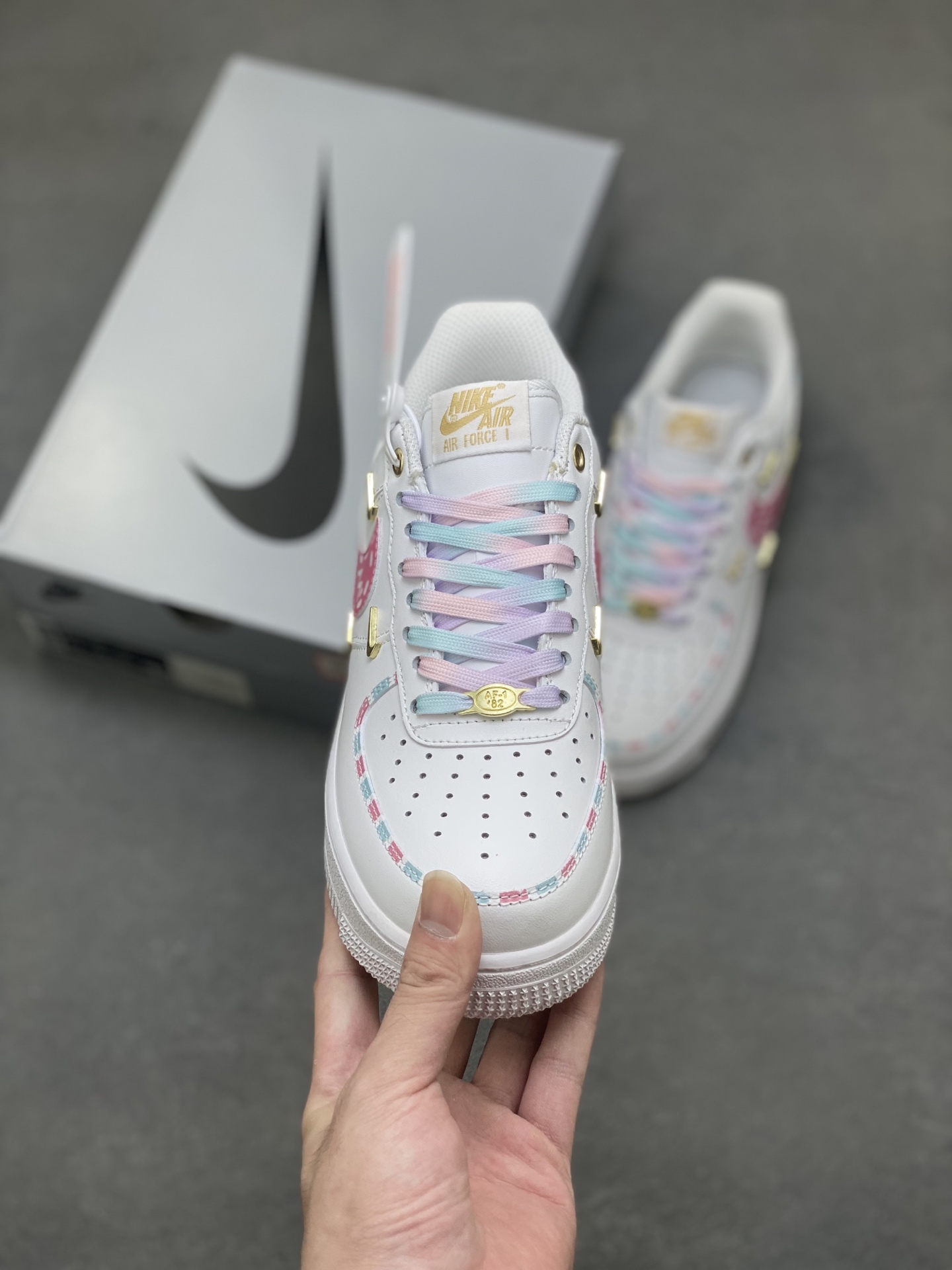 Nike Air Force 1 '07 Low White Multi-Color Custom Sneakers 3 i1757779529387 6392 0 1