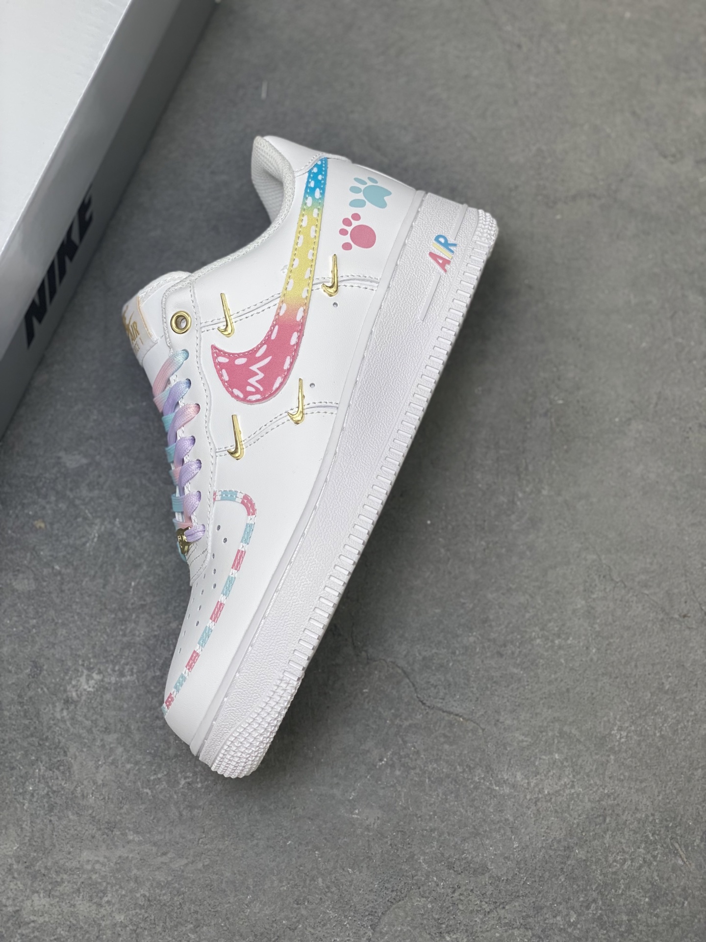 Nike Air Force 1 '07 Low White Multi-Color Custom Sneakers 8 i1757779531344 6796 0 6