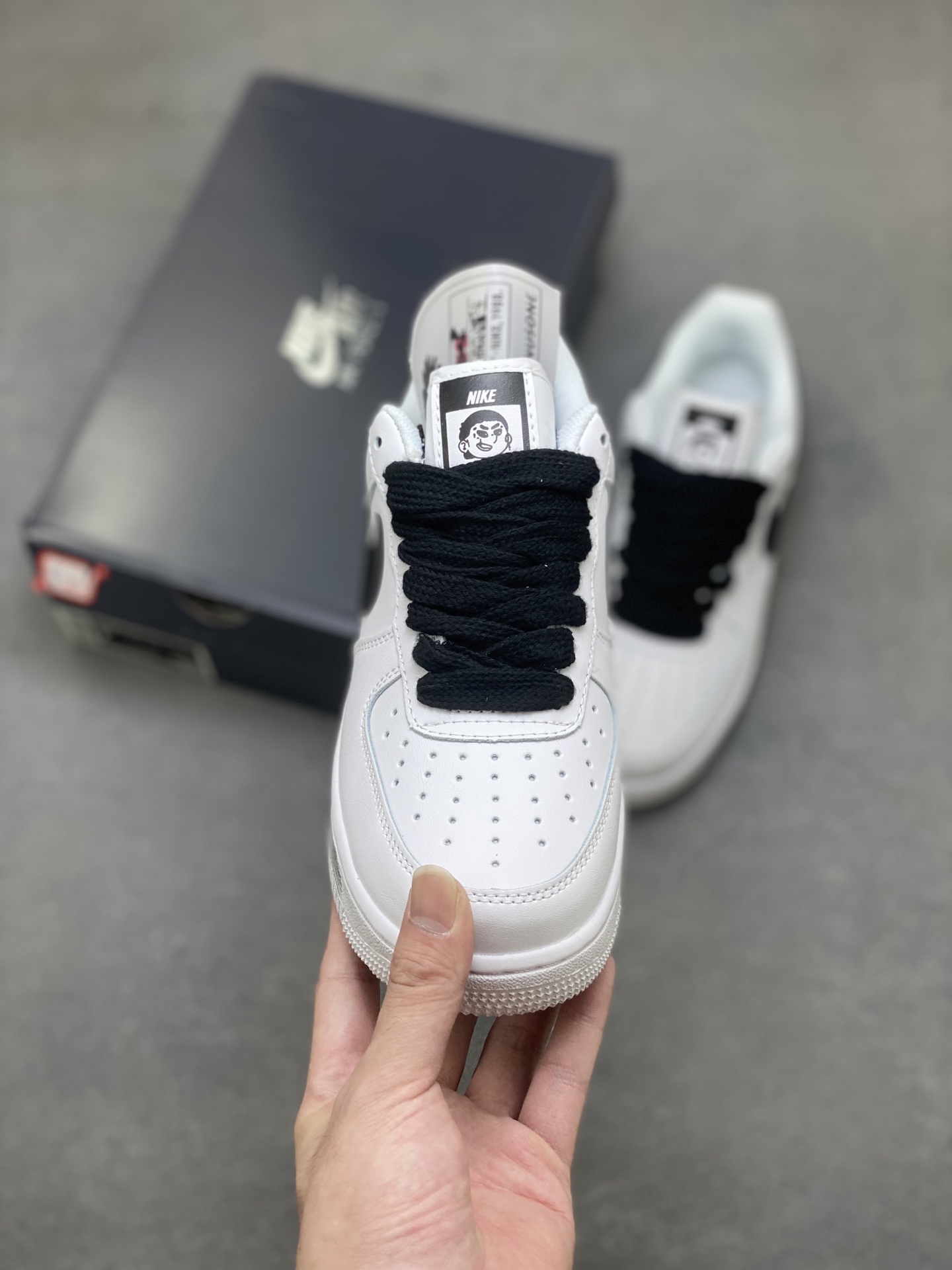 Nike Air Force 1 '07 Low White/Black Leather Sneakers IB6388-001 3 i1757779573931 389 0 1