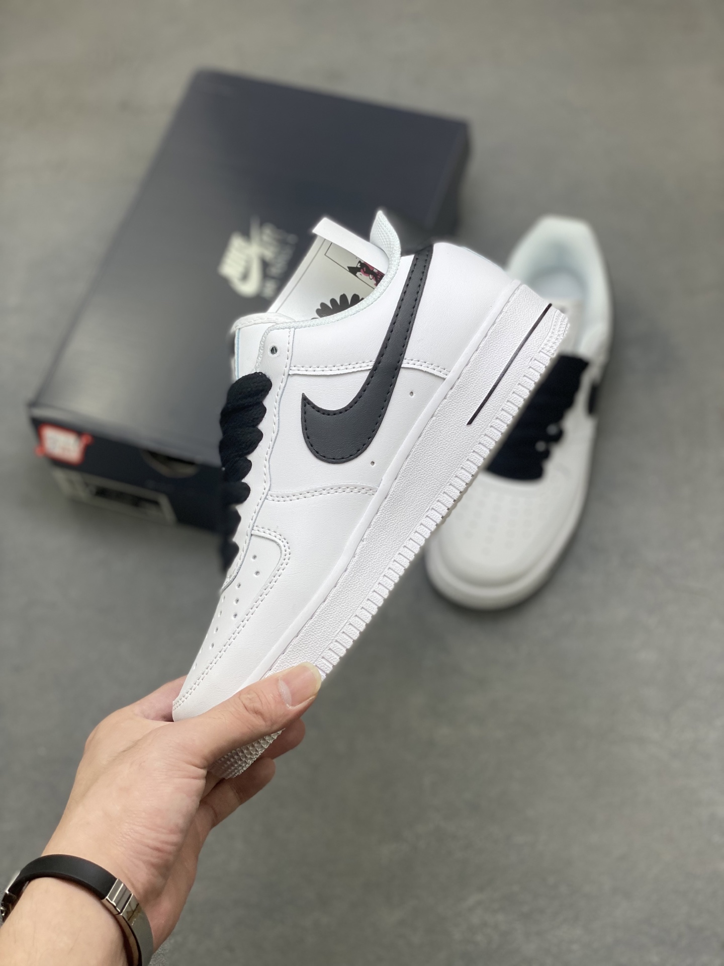 Nike Air Force 1 '07 Low White/Black Leather Sneakers IB6388-001 4 i1757779573970 5204 0 2