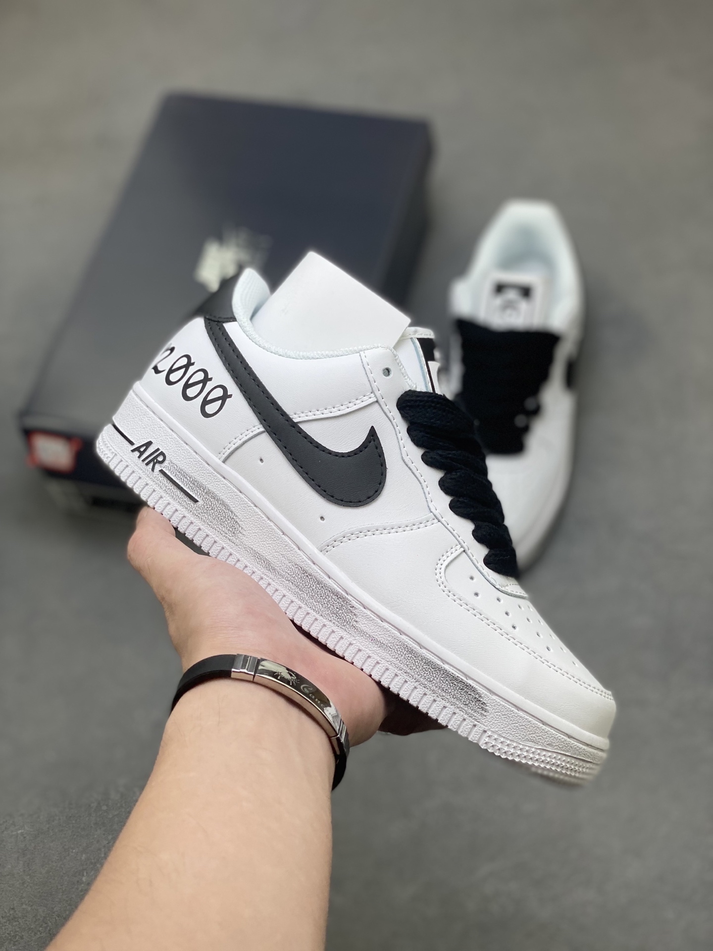 Nike Air Force 1 '07 Low White/Black Leather Sneakers IB6388-001 2 i1757779576145 5733 0 0