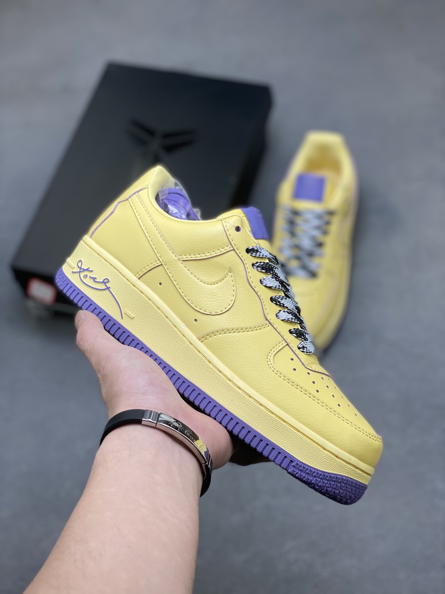 Nike Air Force 1 '07 Low Yellow Purple Stitching Casual Sneakers HV9408-700 2 i1757779641592 5523 0 0