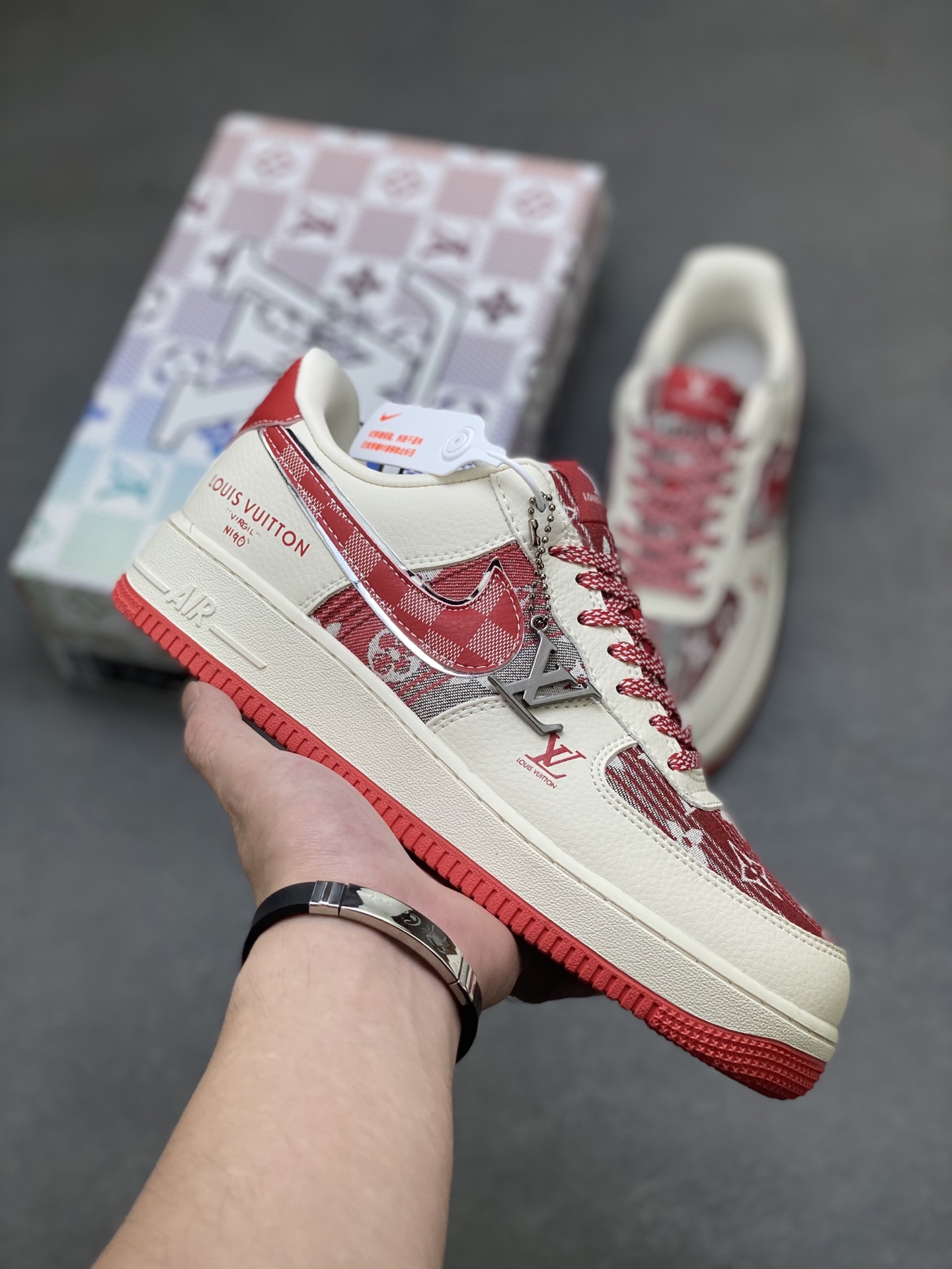 Nike Air Force 1 '07 Low Louis Vuitton Custom Sneakers Limited Edition 2 i1757865990562 1048 0 0