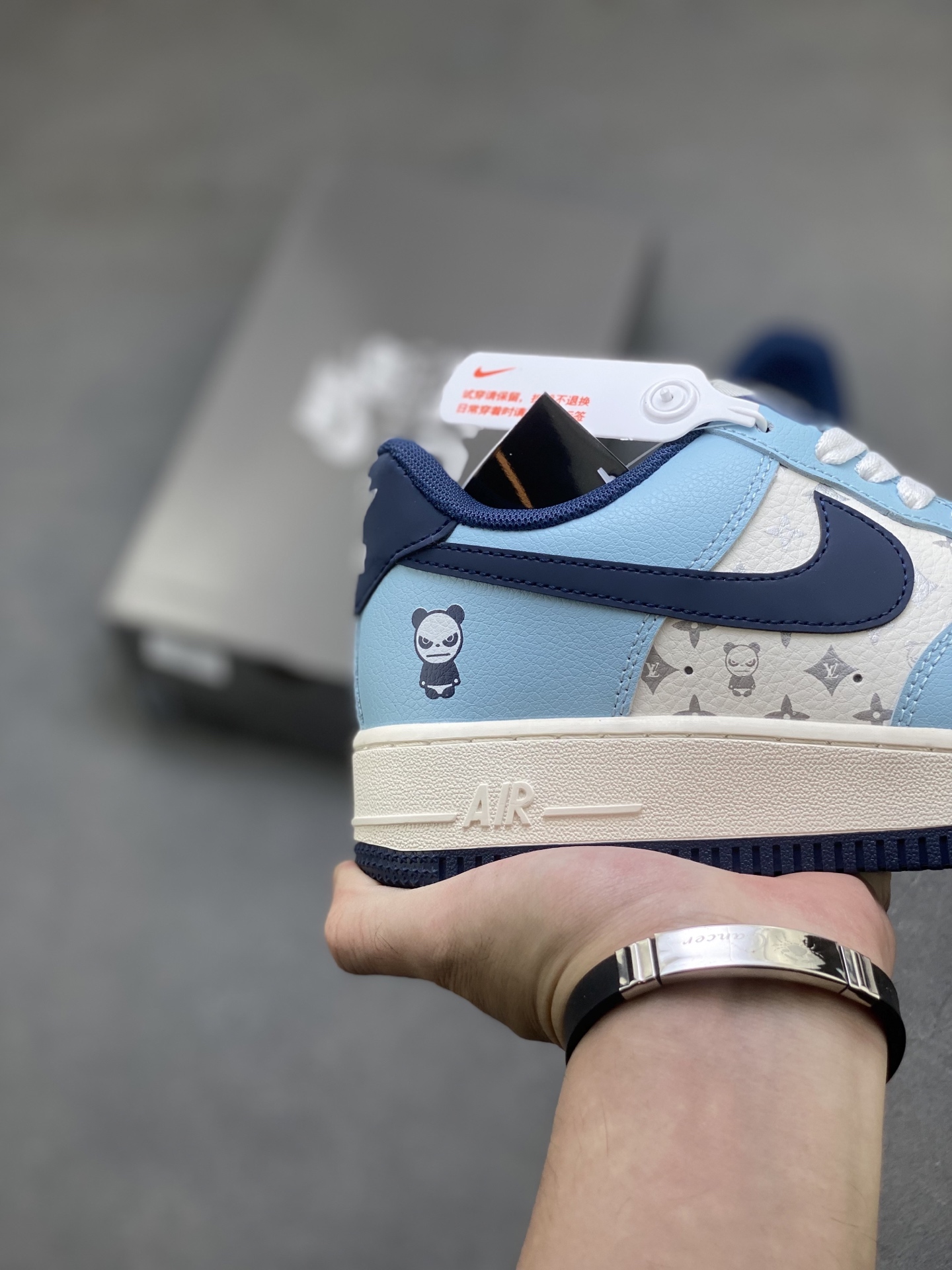 Nike Air Force 1 '07 Low Blue Panda Custom Casual Sneakers 6 i1757866028714 7613 0 4