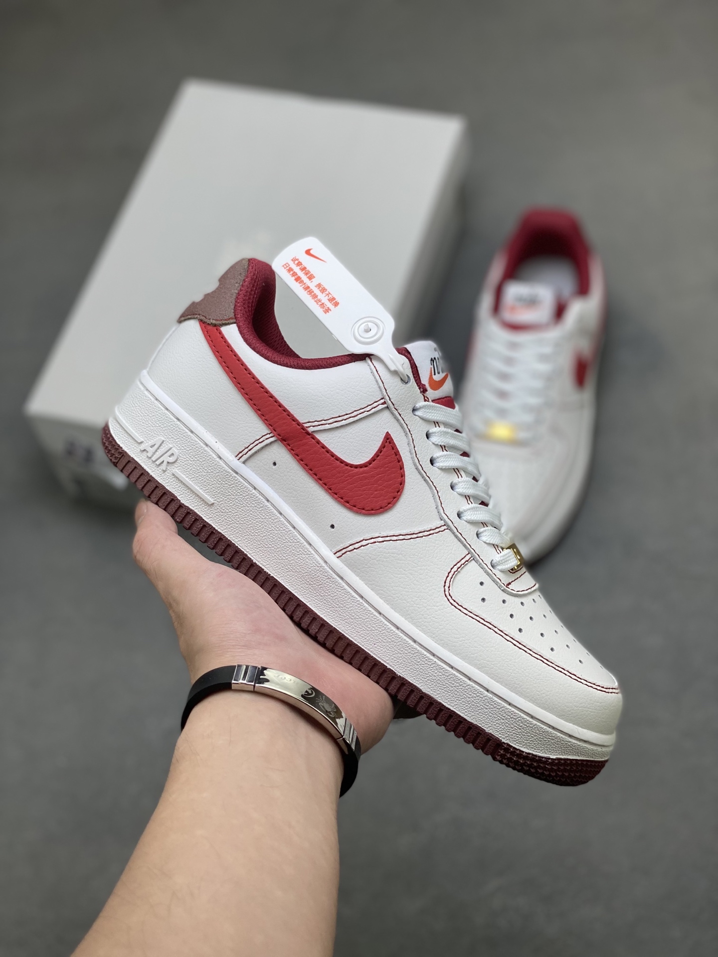 Nike Air Force 1 Low White Red DA8478-101 - Limited Edition Sneakers 2 i1757866389684 673 0 0