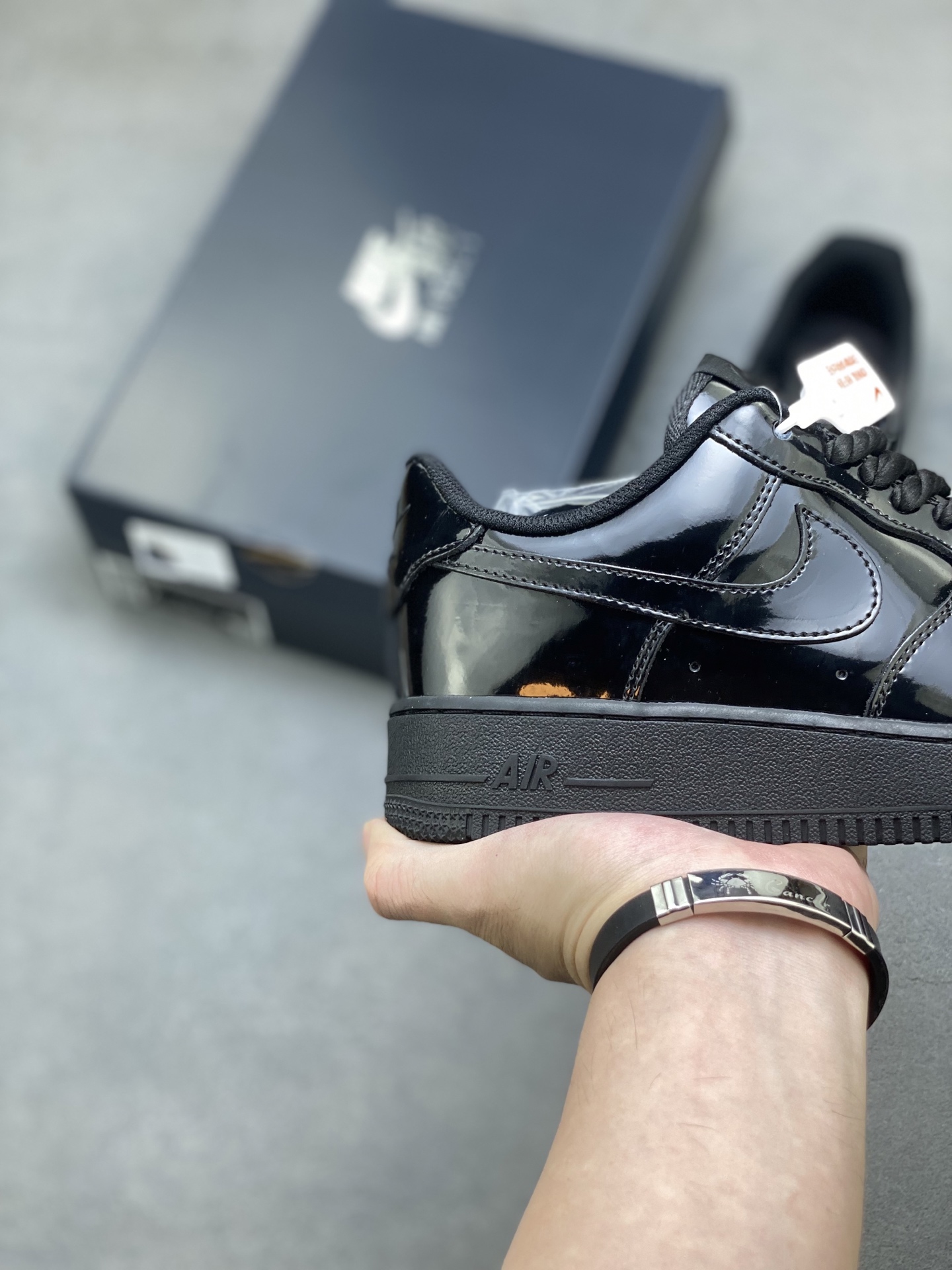 Nike Air Force 1 '07 Low Black Patent Leather Sneakers, US Men Size Available 6 i1757953242365 217 0 4