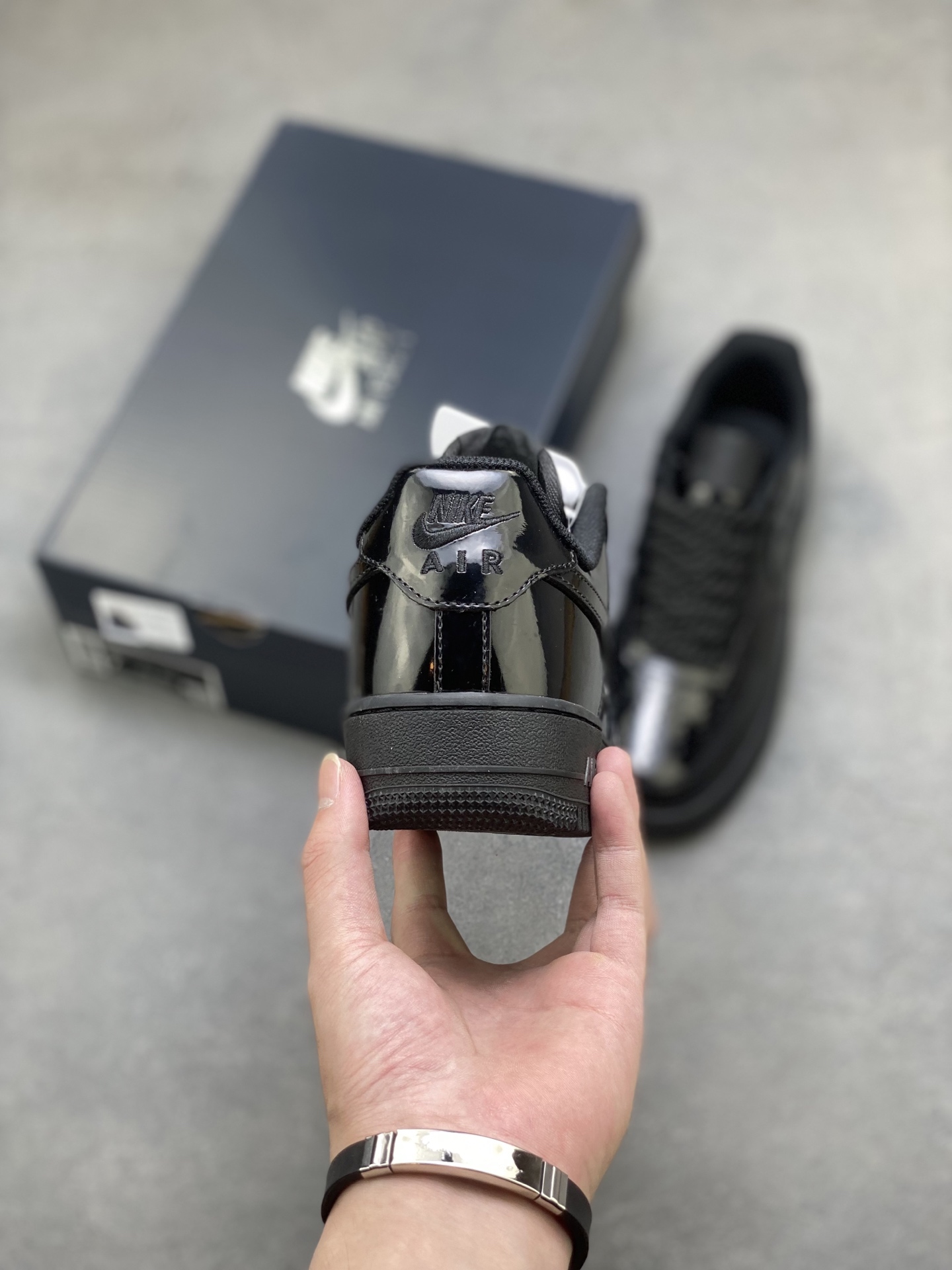 Nike Air Force 1 '07 Low Black Patent Leather Sneakers, US Men Size Available 5 i1757953245196 8666 0 3
