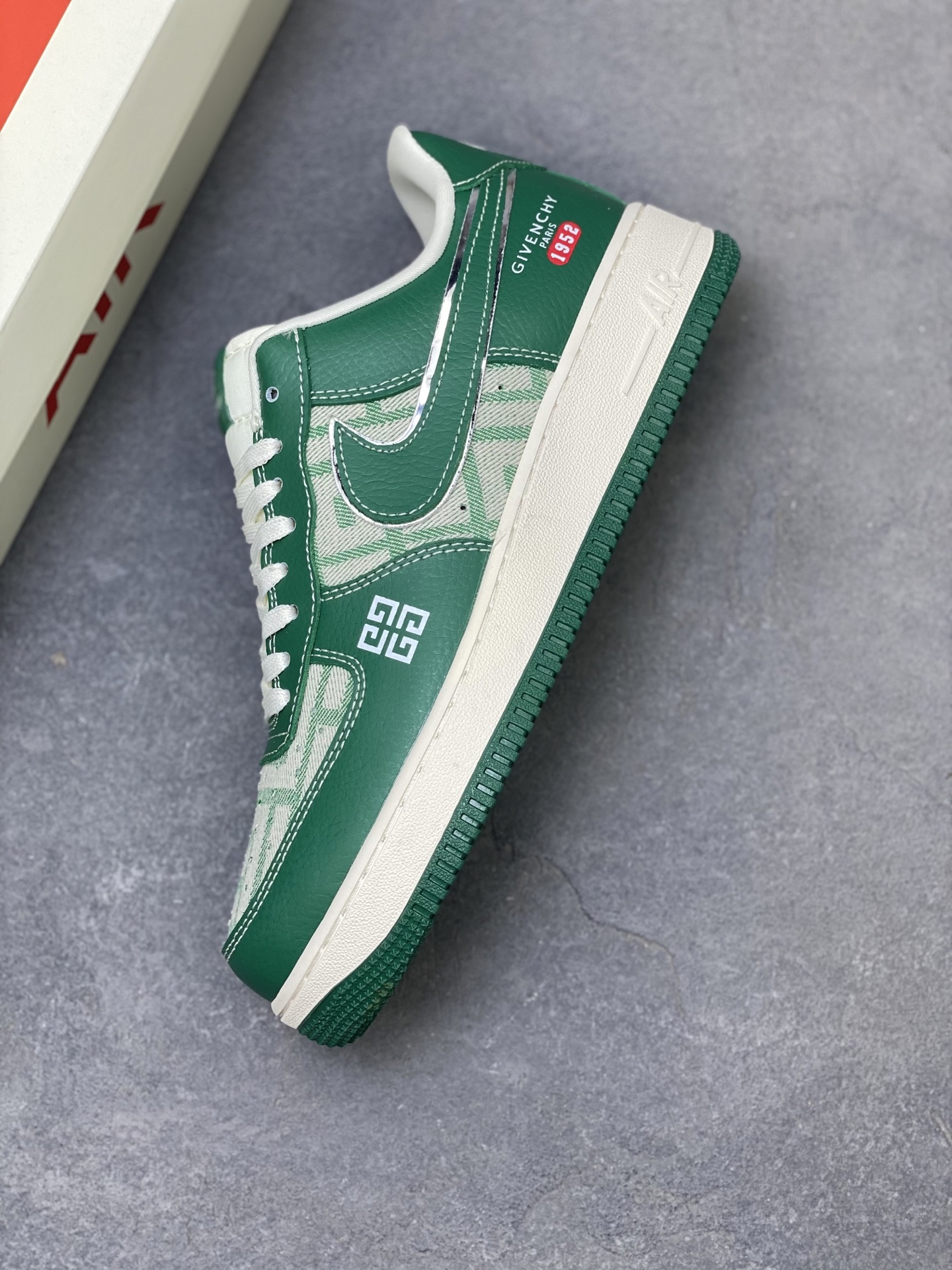 Nike Air Force 1 '07 Low Green Givenchy Custom Sneakers - Limited Edition 8 i1758039041400 517 0 6