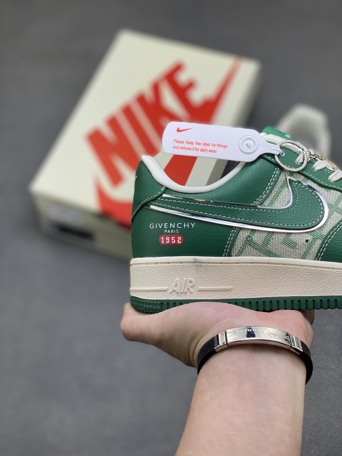 Nike Air Force 1 '07 Low Green Givenchy Custom Sneakers - Limited Edition 6 i1758039041403 5257 0 4