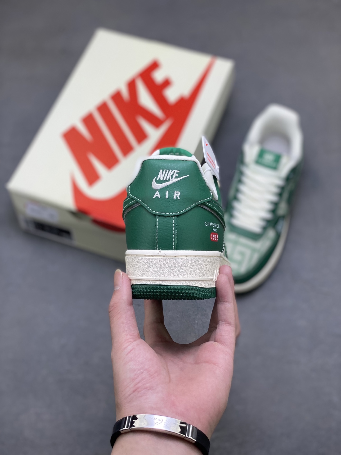 Nike Air Force 1 '07 Low Green Givenchy Custom Sneakers - Limited Edition 5 i1758039041424 9081 0 3