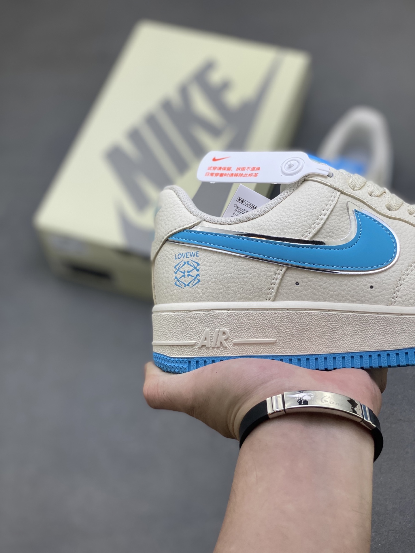 Nike Air Force 1 '07 Low Ivory/Blue Stitch Sneakers BZ6880-106 6 i1758126058898 5330 0 4