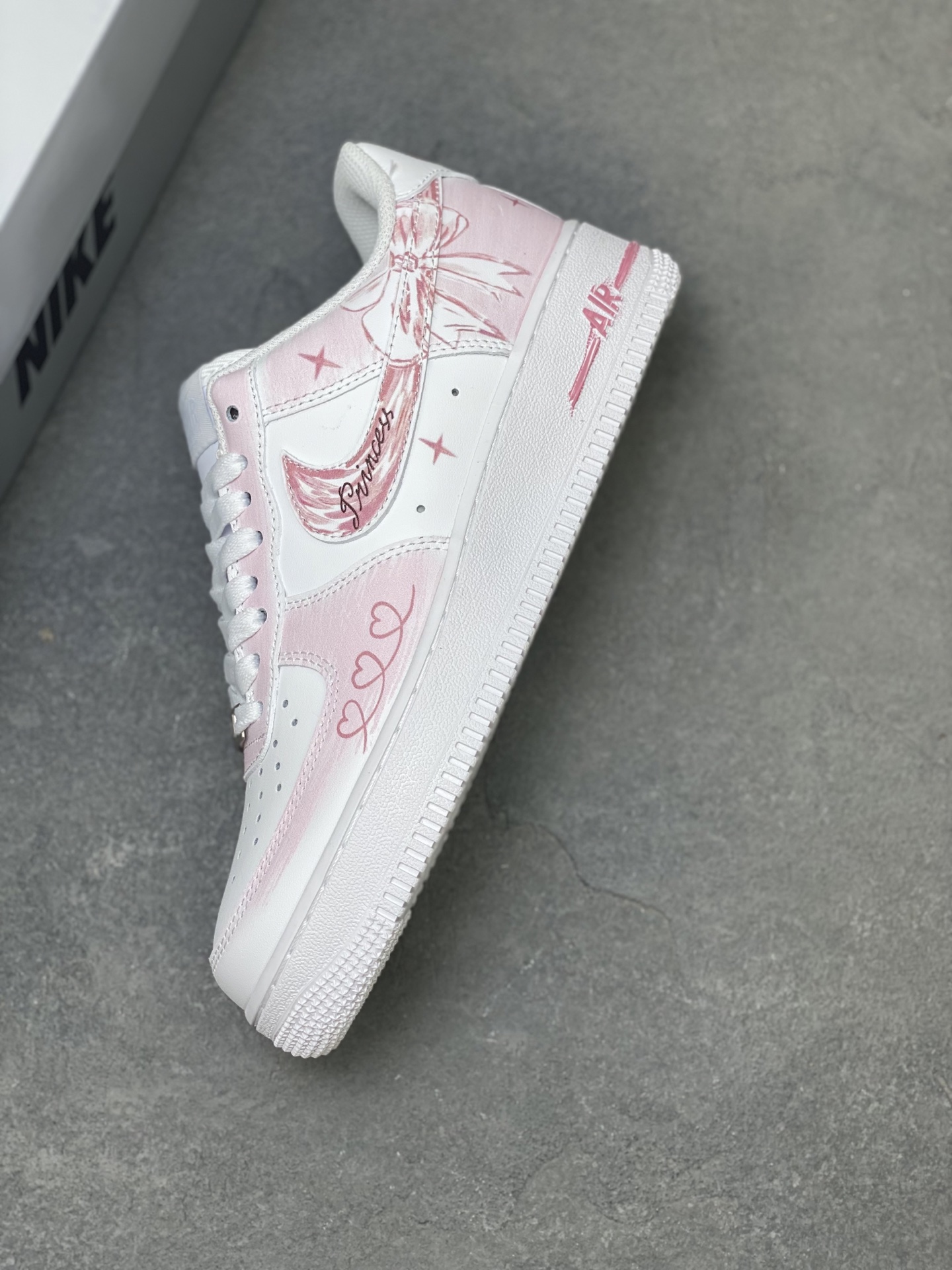 Nike Air Force 1 '07 Low White/Pink Custom Limited Edition Sneakers 8 i1758126318306 9698 0 6