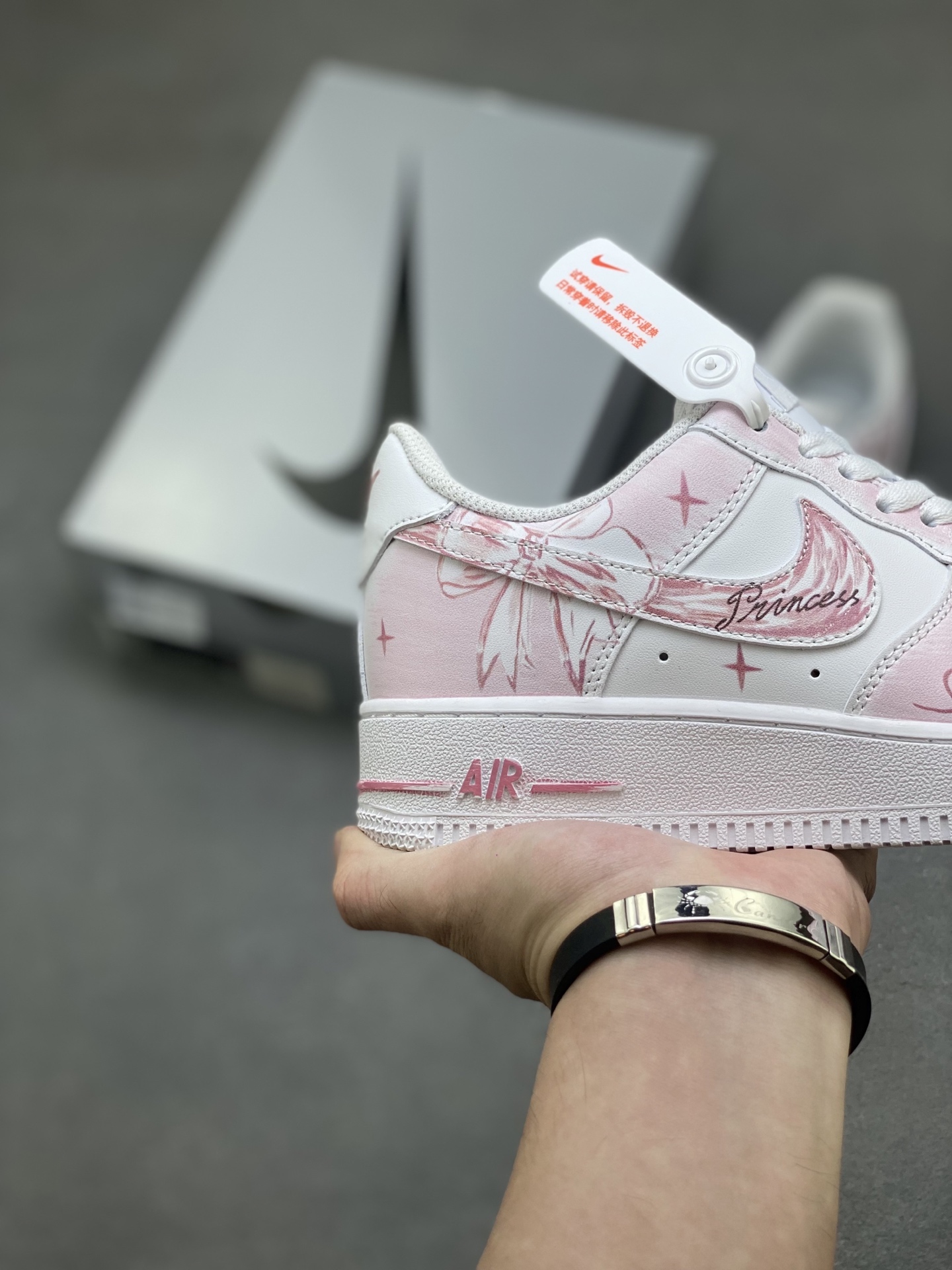 Nike Air Force 1 '07 Low White/Pink Custom Limited Edition Sneakers 6 i1758126320670 6120 0 4