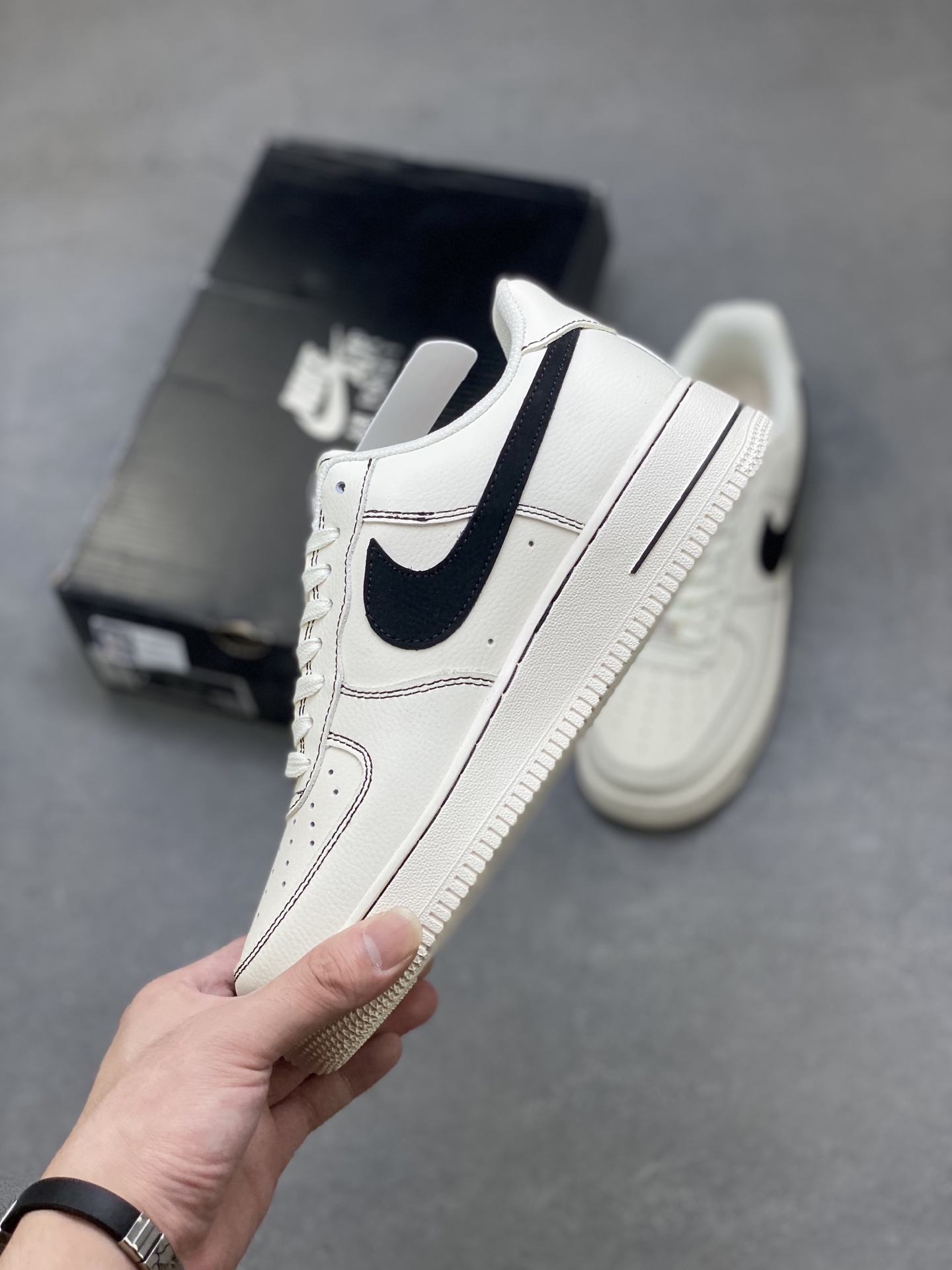 Nike Air Force 1 Low Retro Cream Black Stitching - Iconic Style & Comfort 4 i1758126593010 3408 0 2