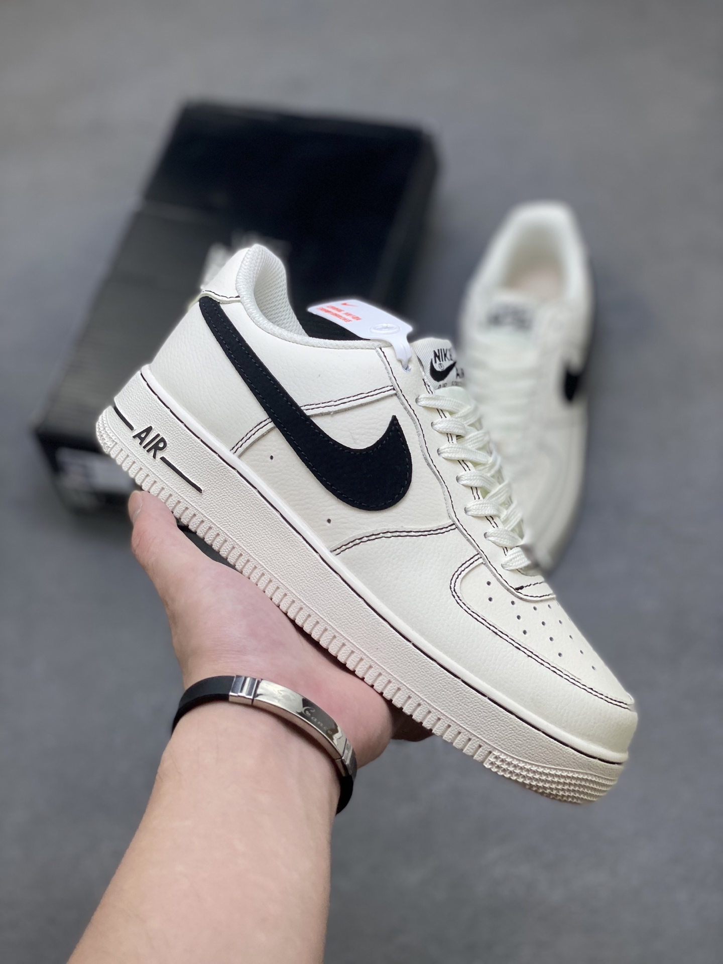 Nike Air Force 1 Low Retro Cream Black Stitching - Iconic Style & Comfort 2 i1758126595294 2307 0 0