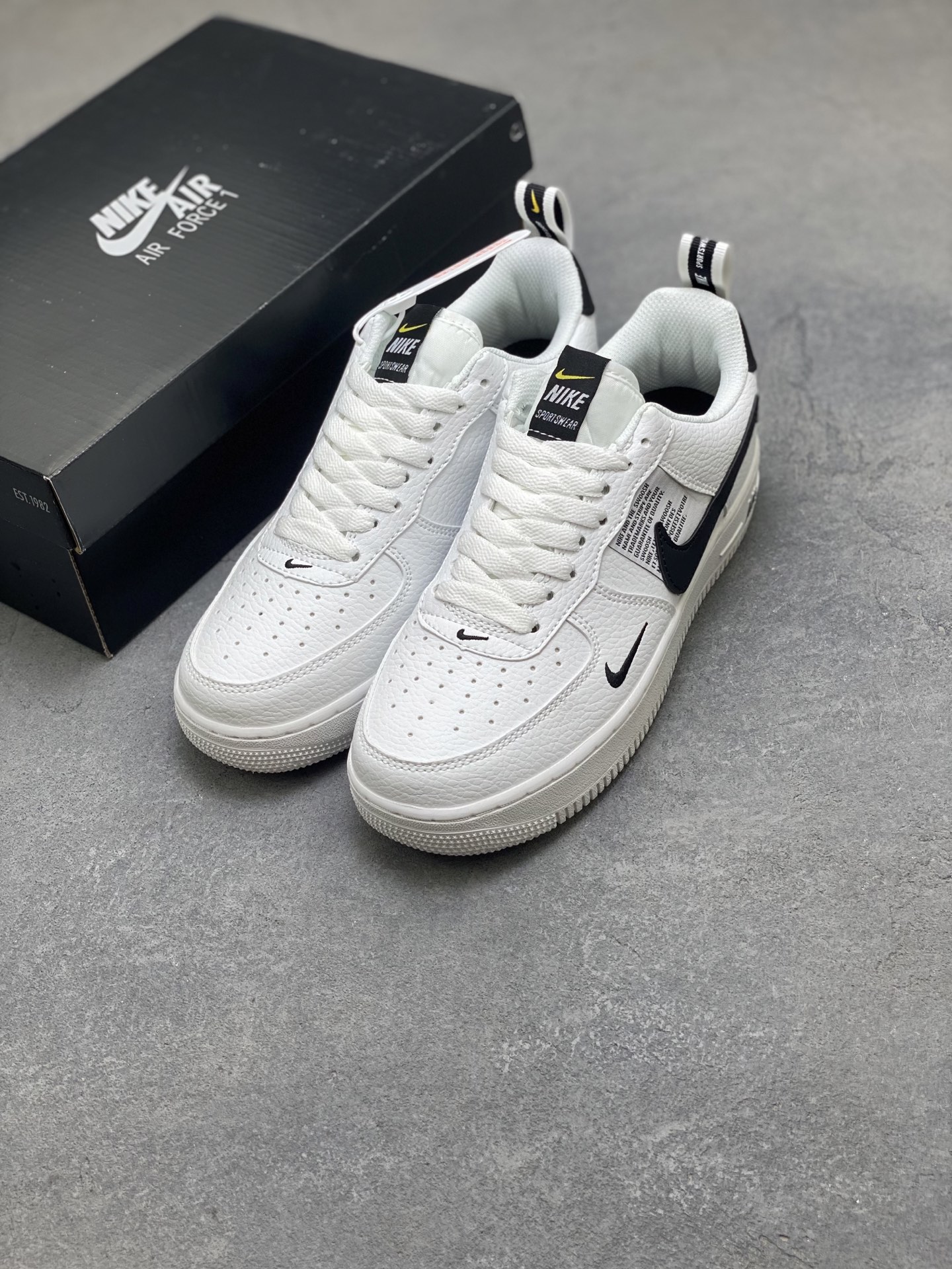 Nike Air Force 1 Low White Black Casual Shoes Sneakers 9 i1758126972803 9872 0 7