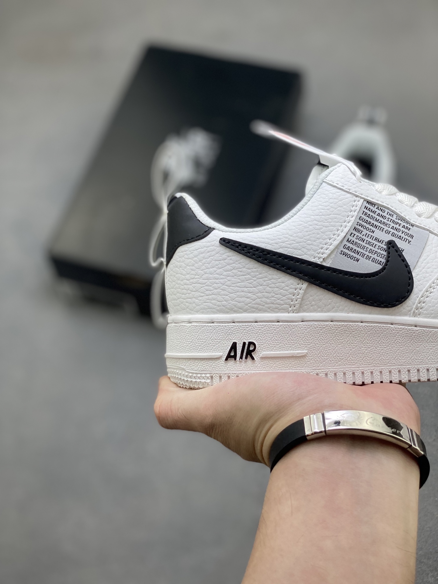 Nike Air Force 1 Low White Black Casual Shoes Sneakers 6 i1758126972952 760 0 4