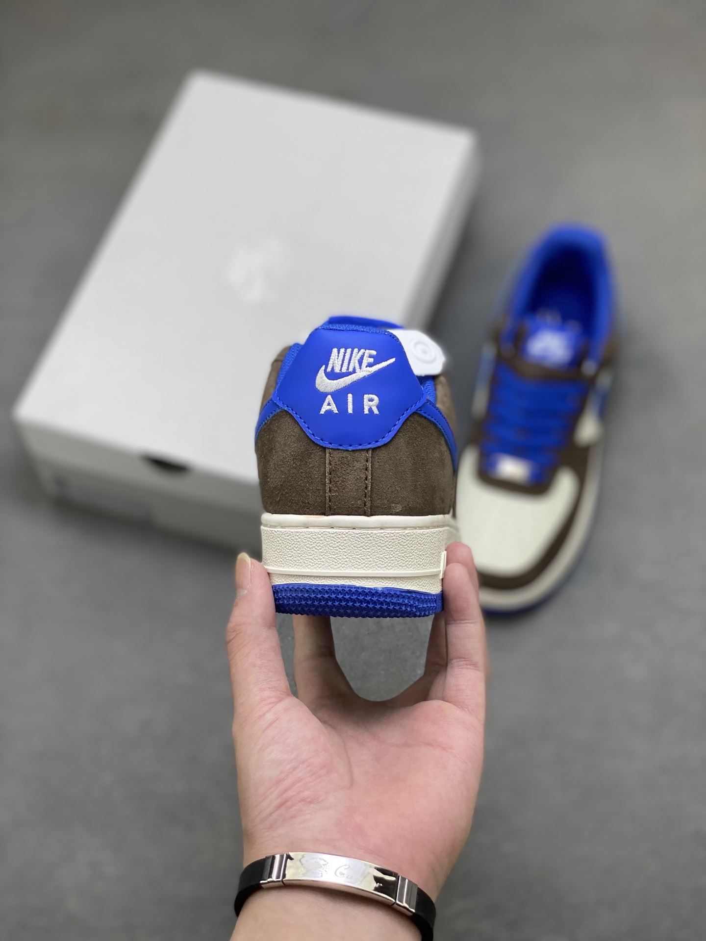 Nike Air Force 1 Low FQ8714-200 Brown/Blue Sneakers with Honeycomb Cushion 5 i1758397132022 6267 0 3