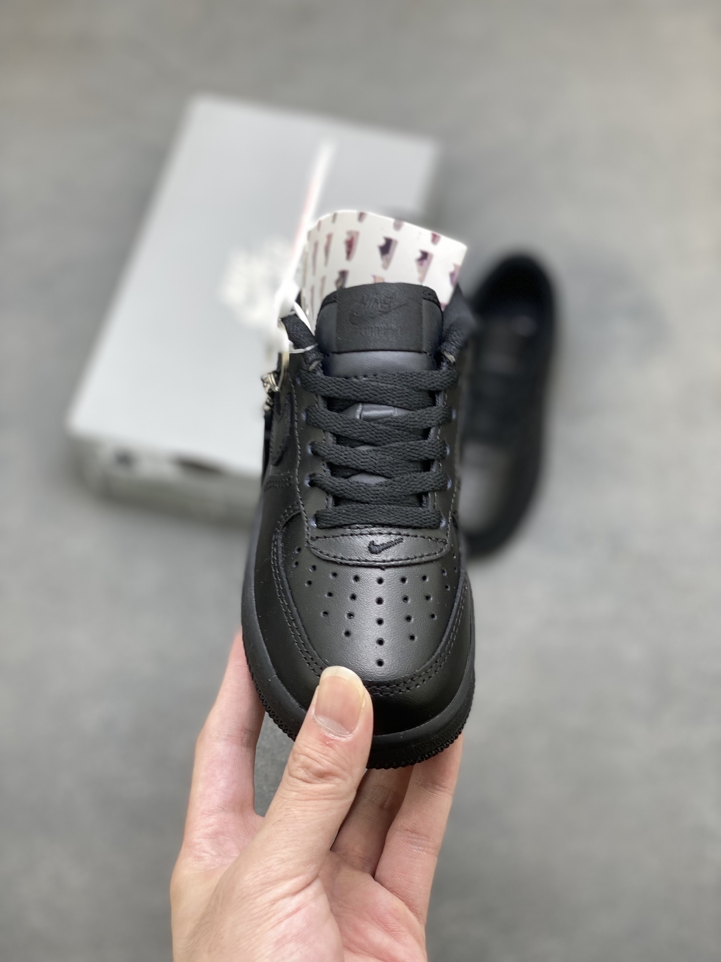 Nike Air Force 1 Low Black Kids' Shoe - Classic Style & Comfort for Little Feet 3 i1758397643404 6827 0 1