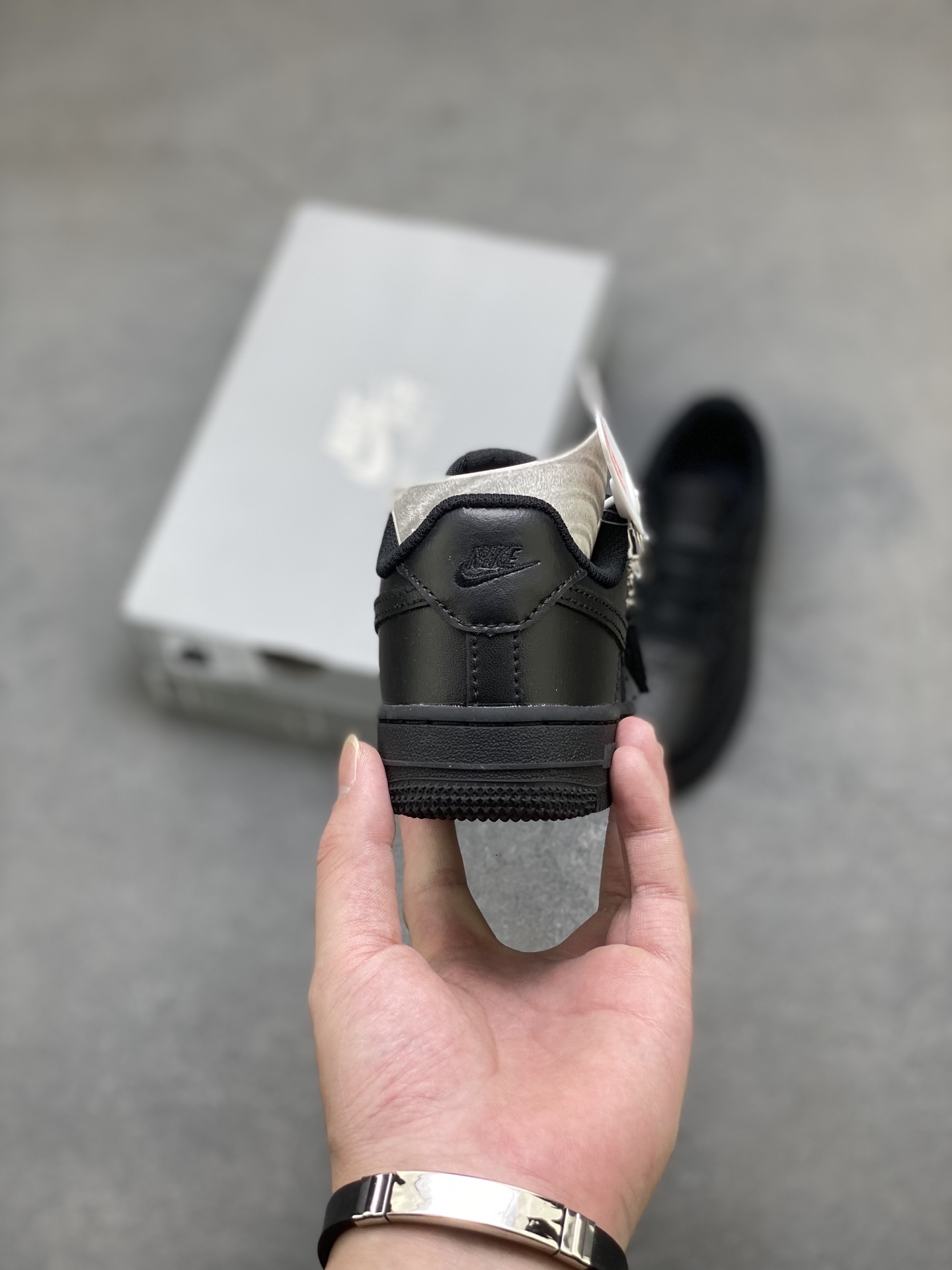 Nike Air Force 1 Low Black Kids' Shoe - Classic Style & Comfort for Little Feet 5 i1758397643448 4493 0 3