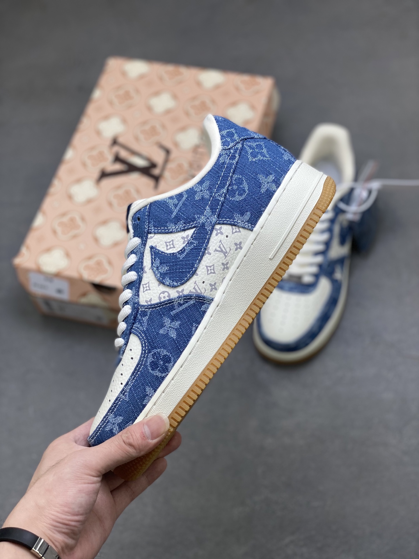 Nike Air Force 1 Low Louis Vuitton Custom Sneakers - Limited Edition 4 i1758470719314 9491 0 2