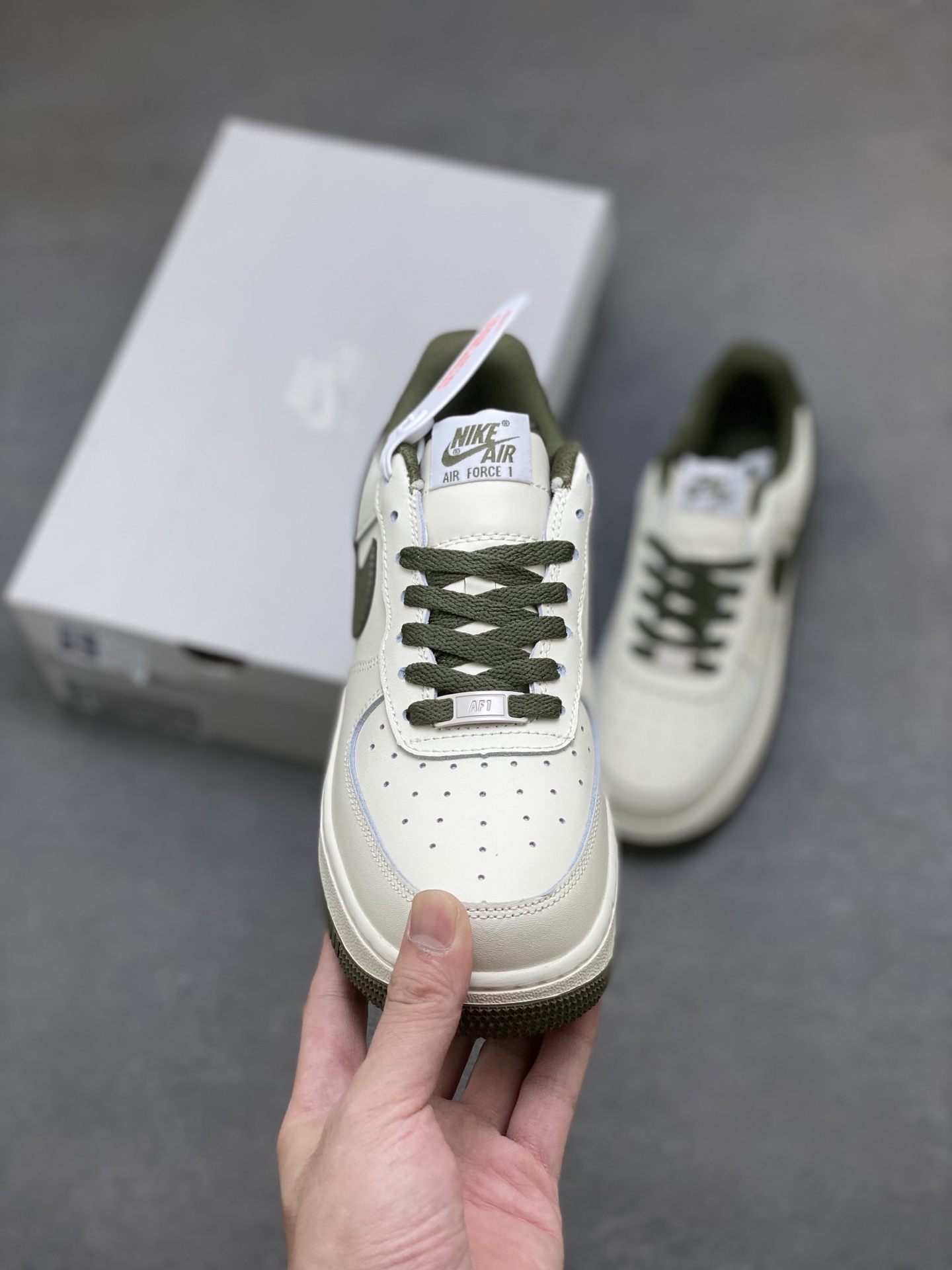 Nike Air Force 1 Low Olive Green Accents - Iconic Style and Comfort 3 i1758817254551 6145 0 1