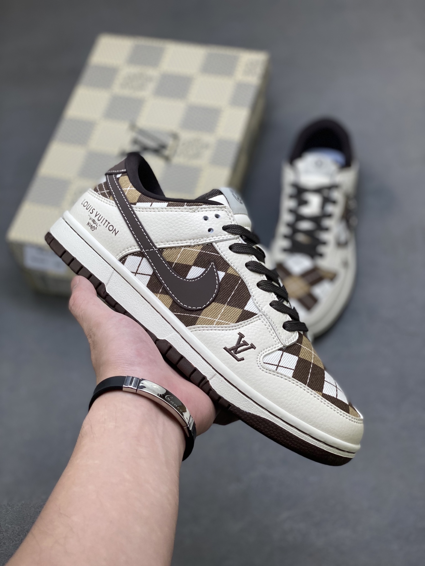 Nike SB Dunk Low Louis Vuitton Custom Sneakers Casual Shoes SC0601-461 1 i1758818170372 1646 0 0