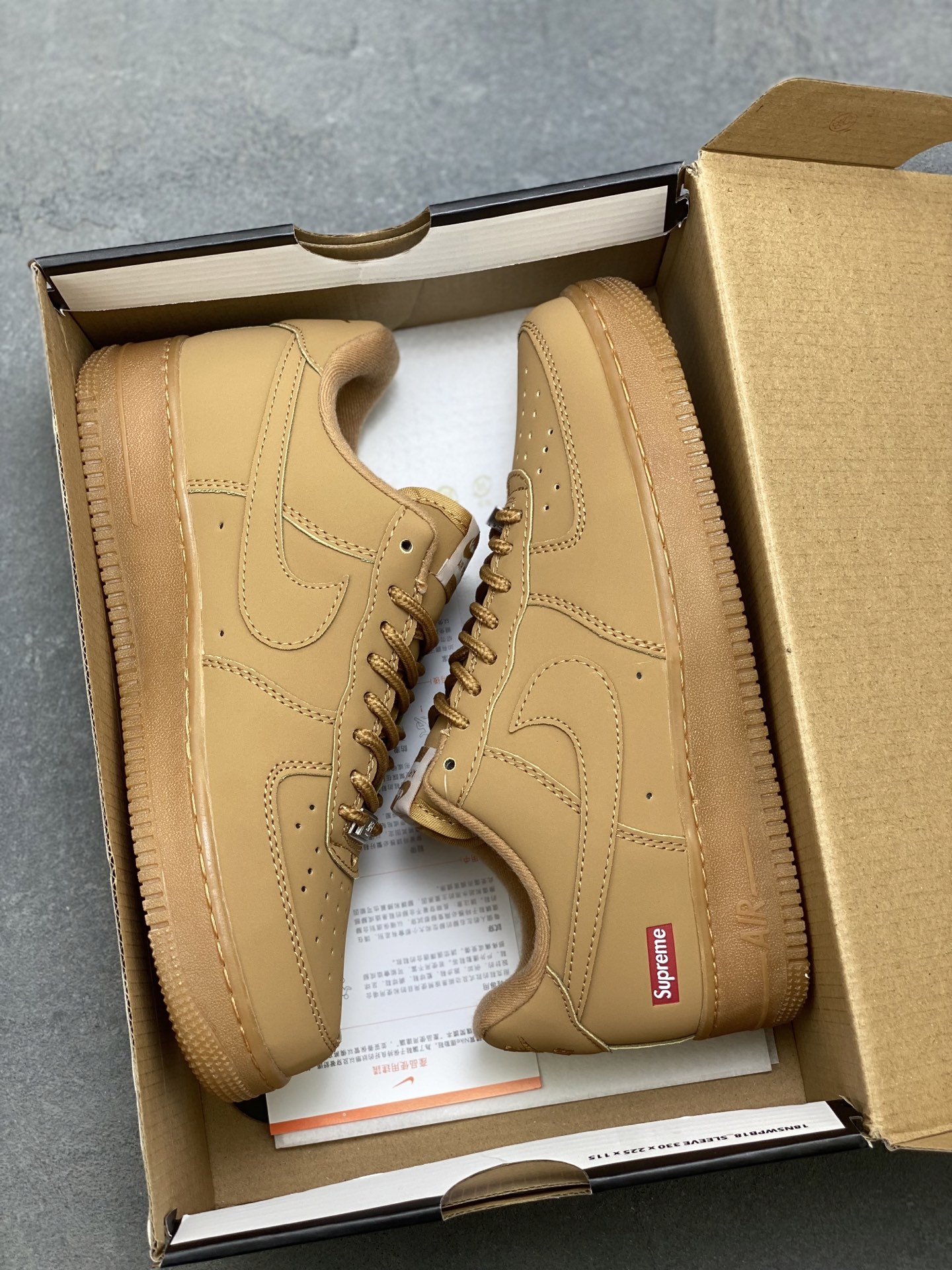 Nike Air Force 1 '07 Low Wheat Supreme Sneakers - Limited Edition 10 i1758902759491 2061 0 8