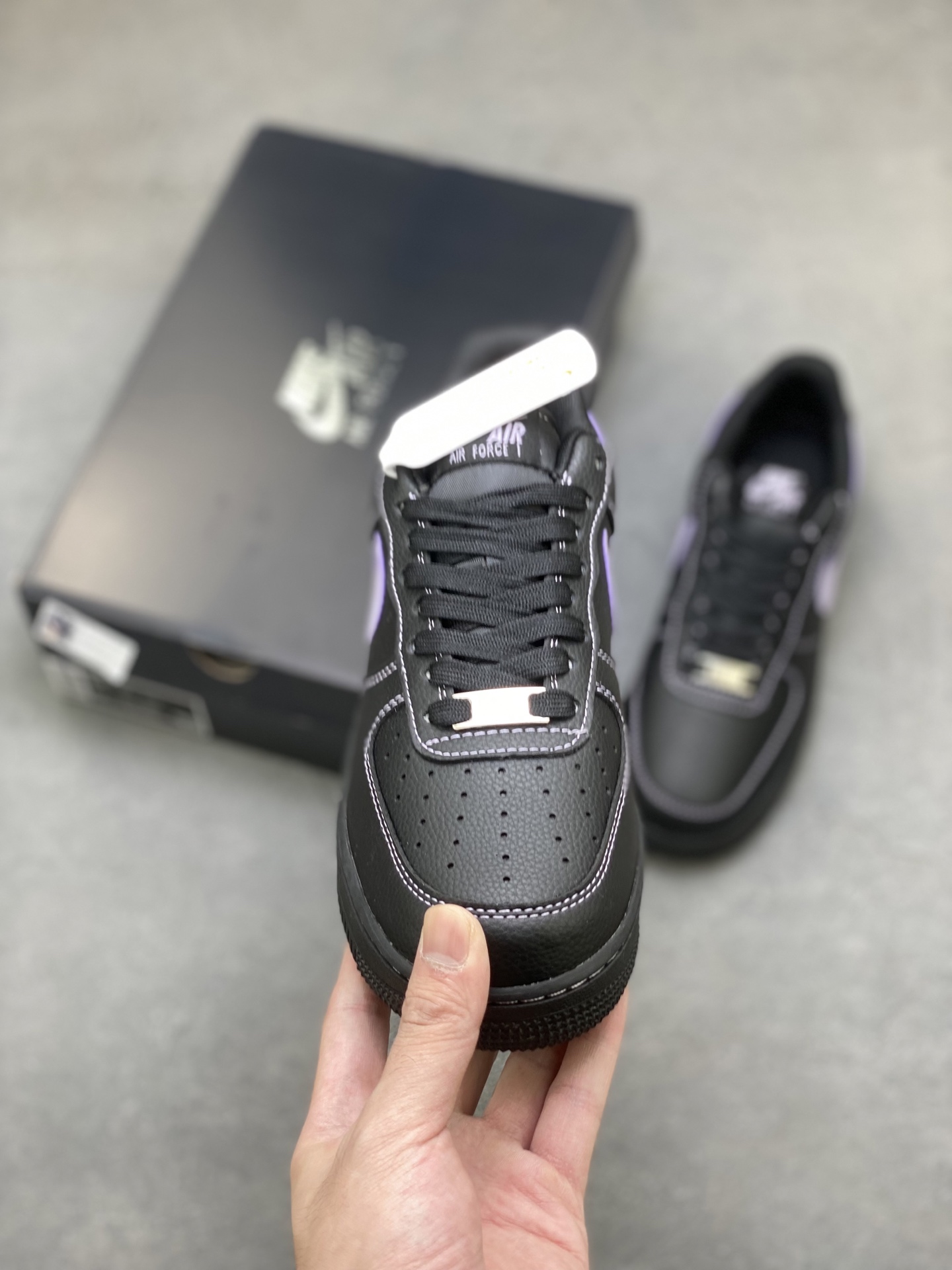 Nike Air Force 1 '07 Low Black/Lilac Limited Edition Sneakers HQ2037-001 3 i1758902987826 3181 0 1