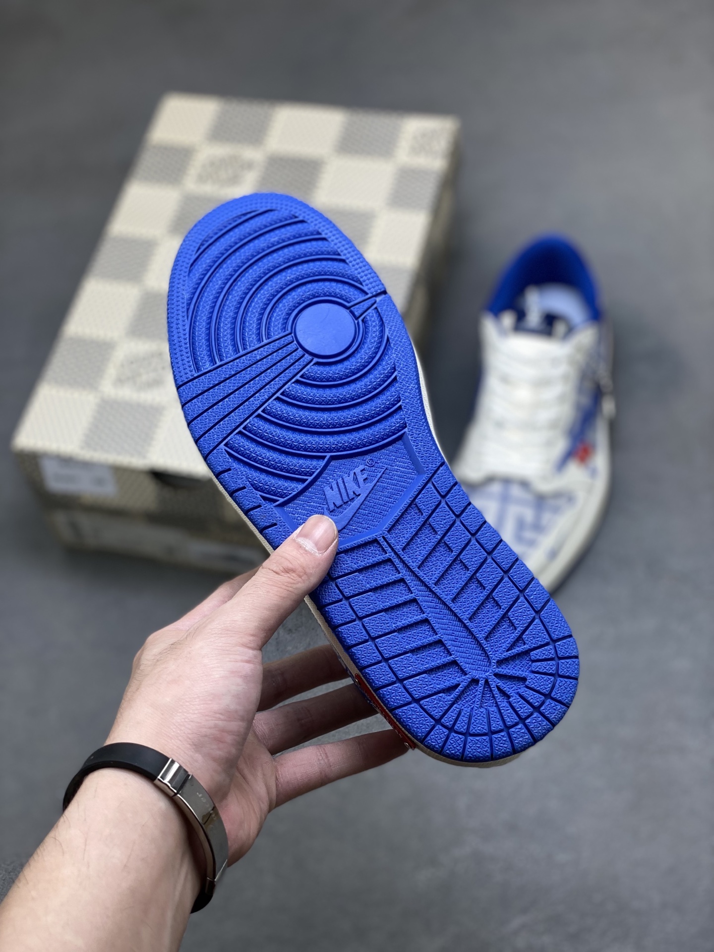 Louis Vuitton x Nike Air Force 1 Low White Blue, Luxury Sneakers 6 i1758903967591 4186 0 5